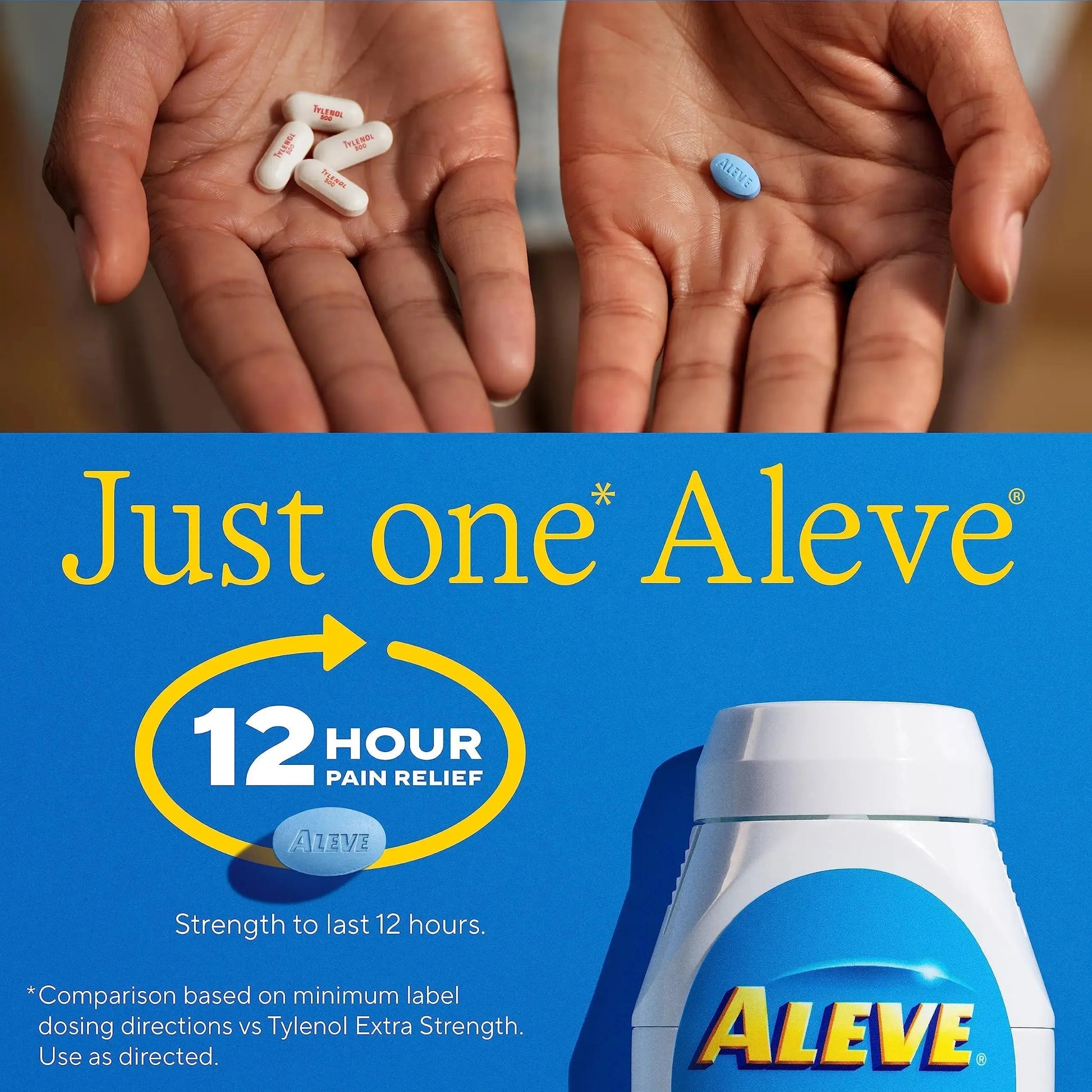 Aleve Pain Reliever & Fever Reducer Naproxen Sodium Caplets, Body Pain Relief, 270 Count AleveAu supplements