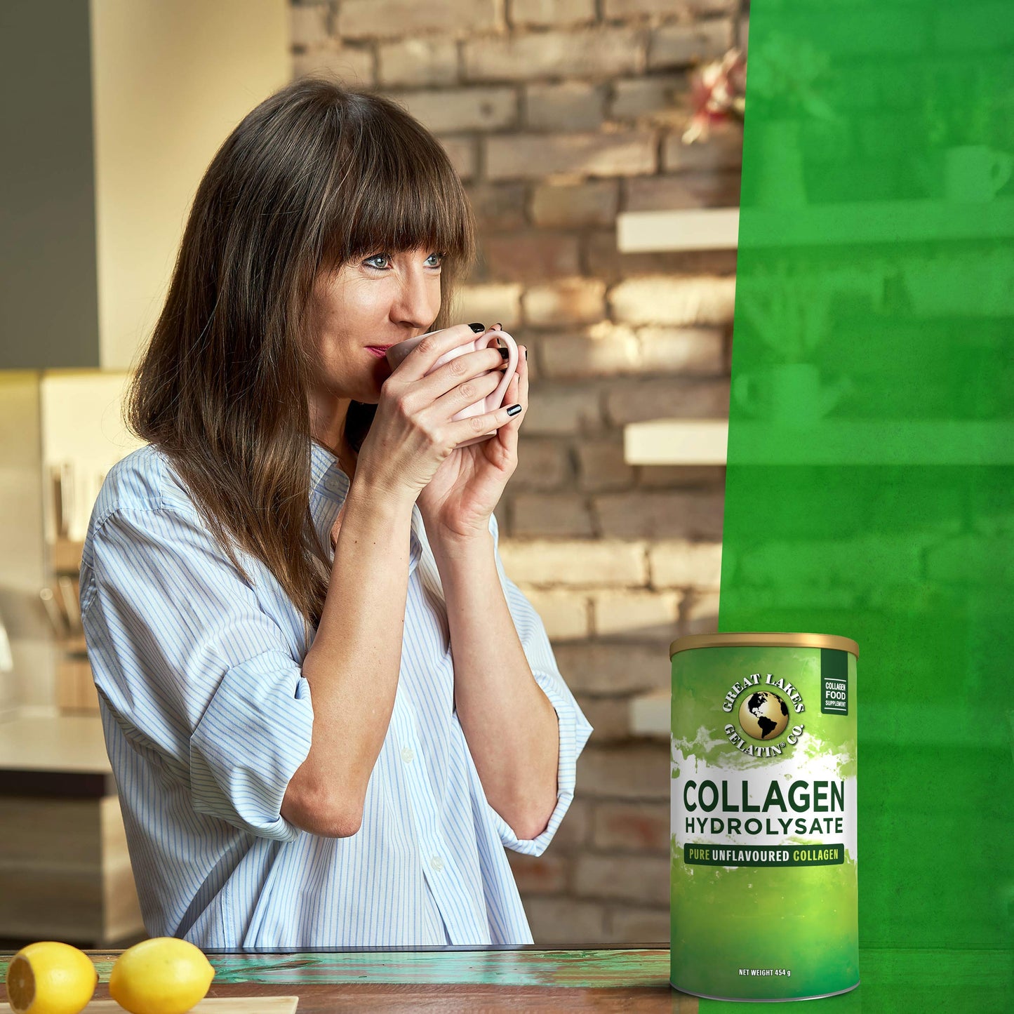 Great Lakes Gelatin Collagen Hydrolysate, Grass-Fed Bovine Hydrolysed Collagen Peptides Protein Great Lakes GelatinUS supplements