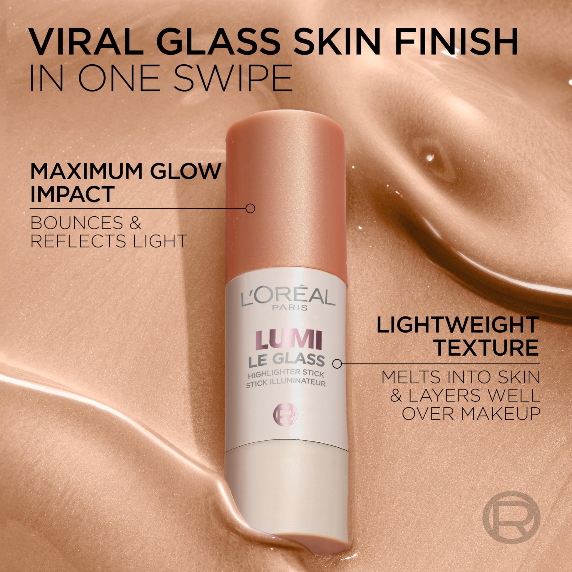L'Oreal Paris True Match Lumi Le Glass Highlighter Stick, Reflective, Translucent, Glassy Highlighter for Face and Body, 620 Pink Ballet, 0.17 Oz L'Oreal ParisAu supplements