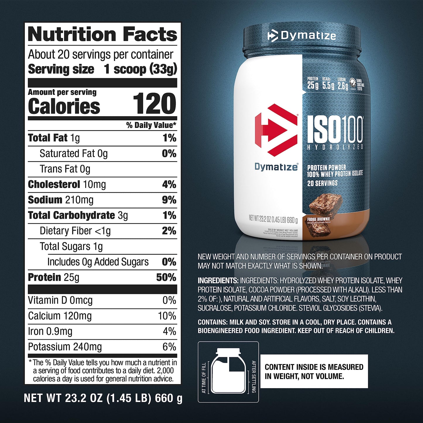 Dymatize ISO100 Hydrolyzed Protein Powder, 100% Whey Isolate Protein, 25g of Protein DymatizeUS supplements