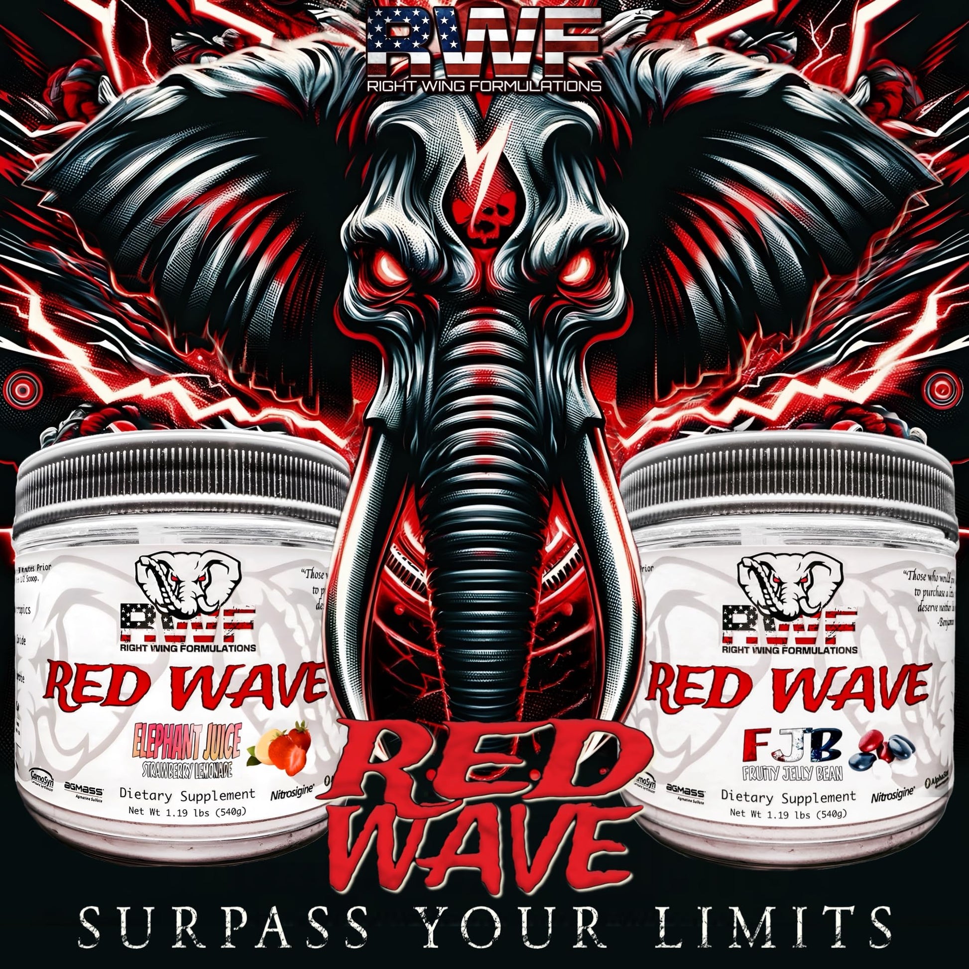 Red Wave Pre Workout Powder With Creatine, Perfect For Men And Women Right Wing FormulationsAu supplements