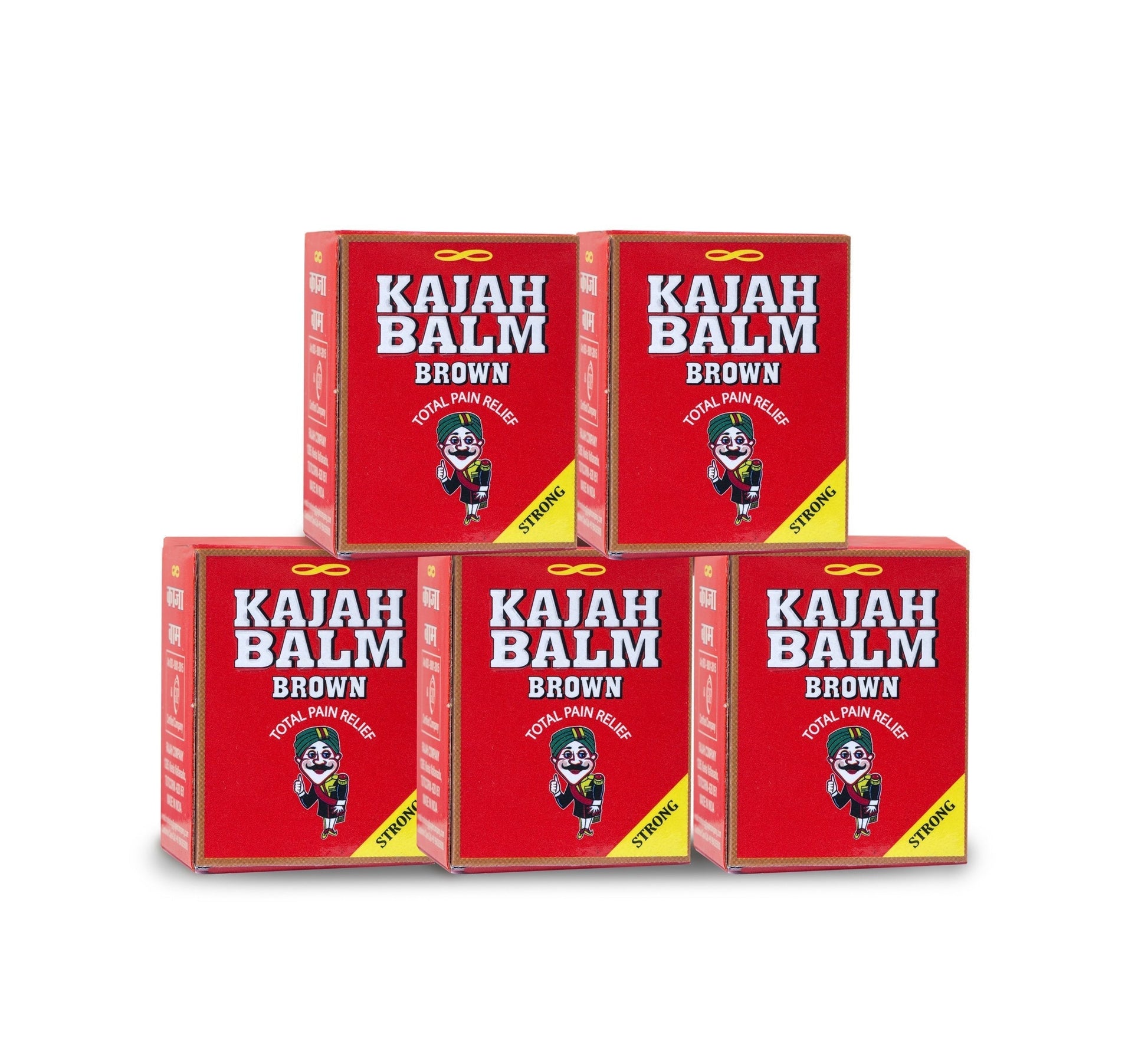 Kajah Brown Balm 10Gms (Pack of 5) RajahAu supplements