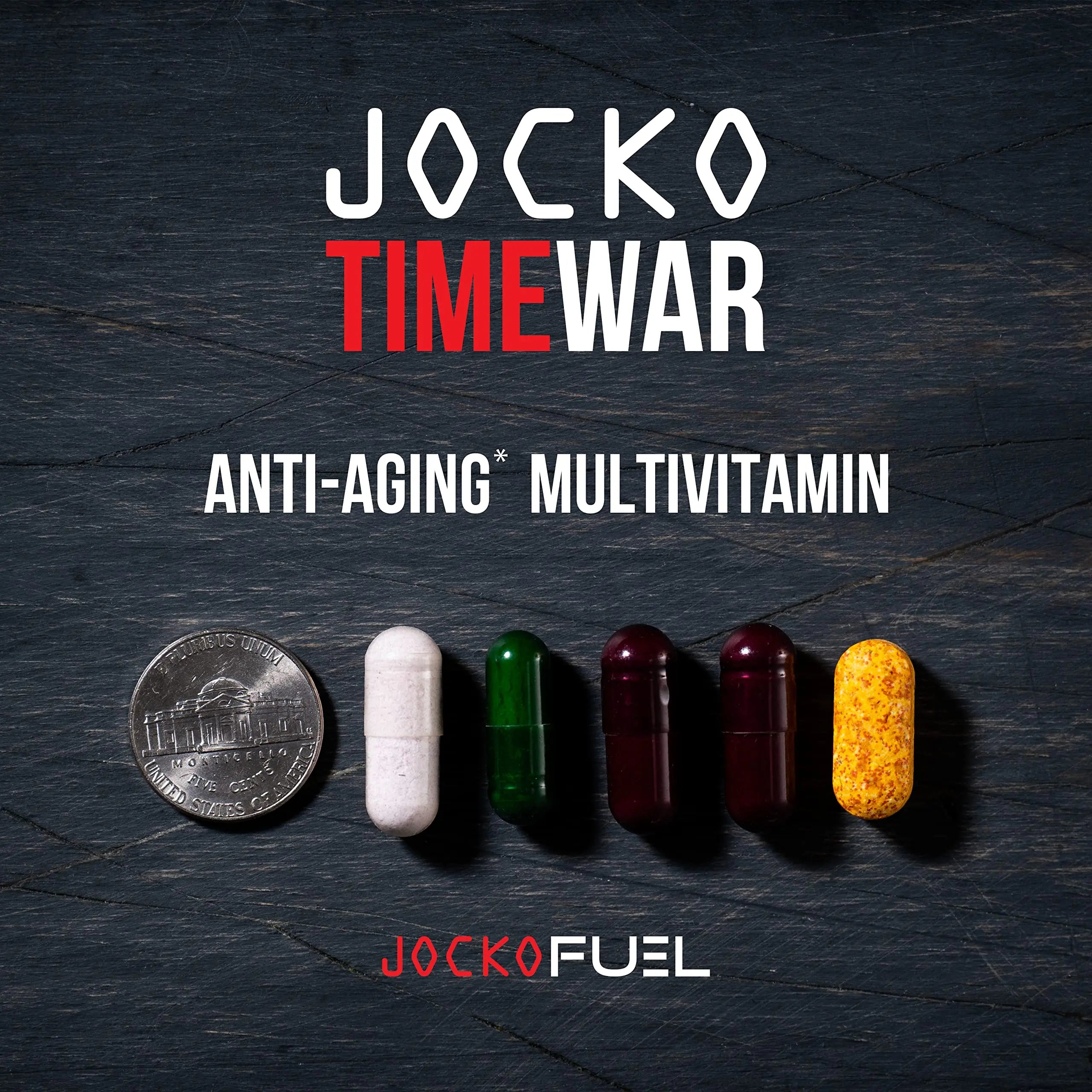 Jocko Fuel TIME WAR - Multivitamin for Men & Women. NAD Supplement for Healthy Aging, Heart, Bone, & Eye Health. Essential Vitamins and Minerals Jocko FuelAu supplements