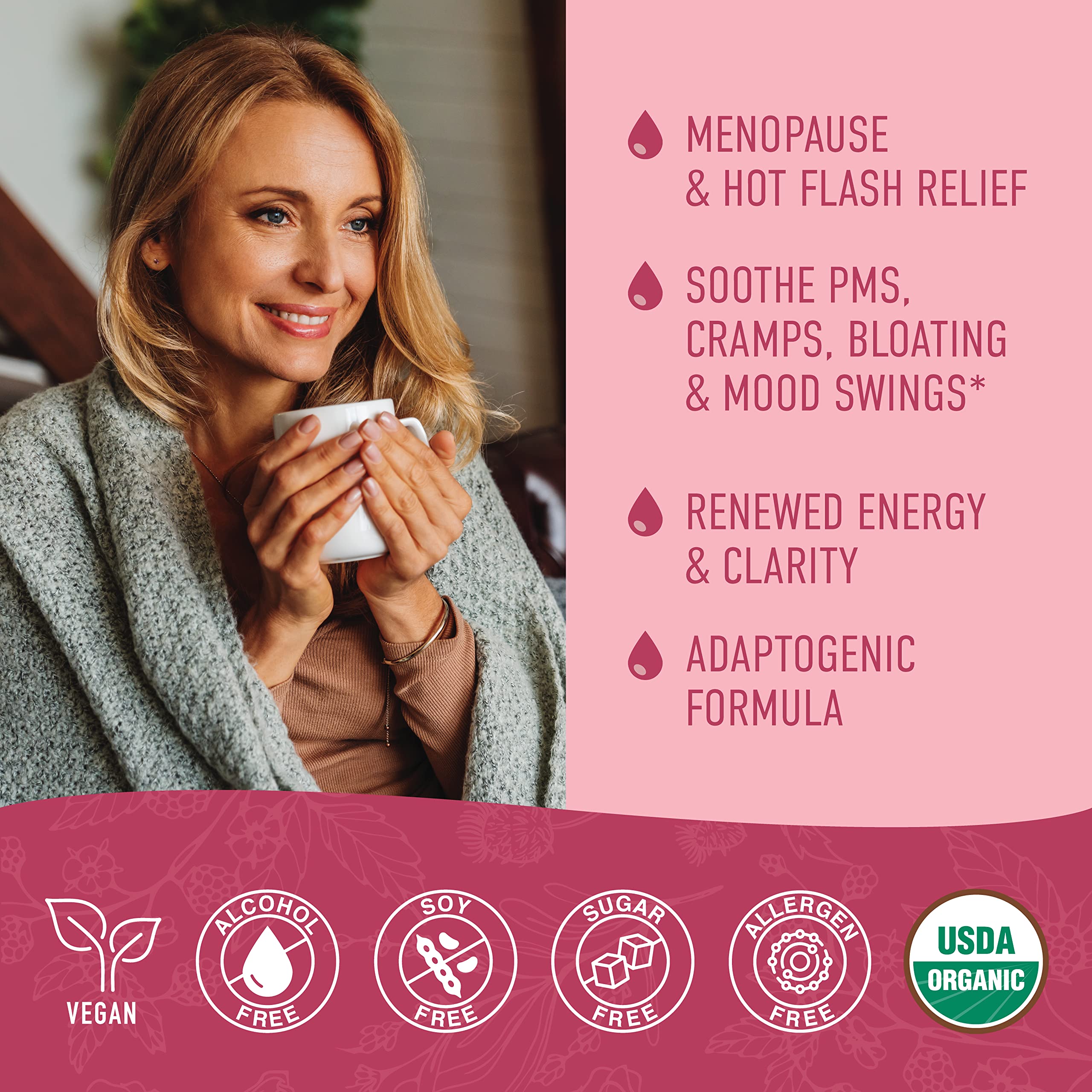 Hormone Balance Liquid Drops | With Stinging Nettle, Black Cohosh, Red Raspberry Leaf SMNutritionAu supplements