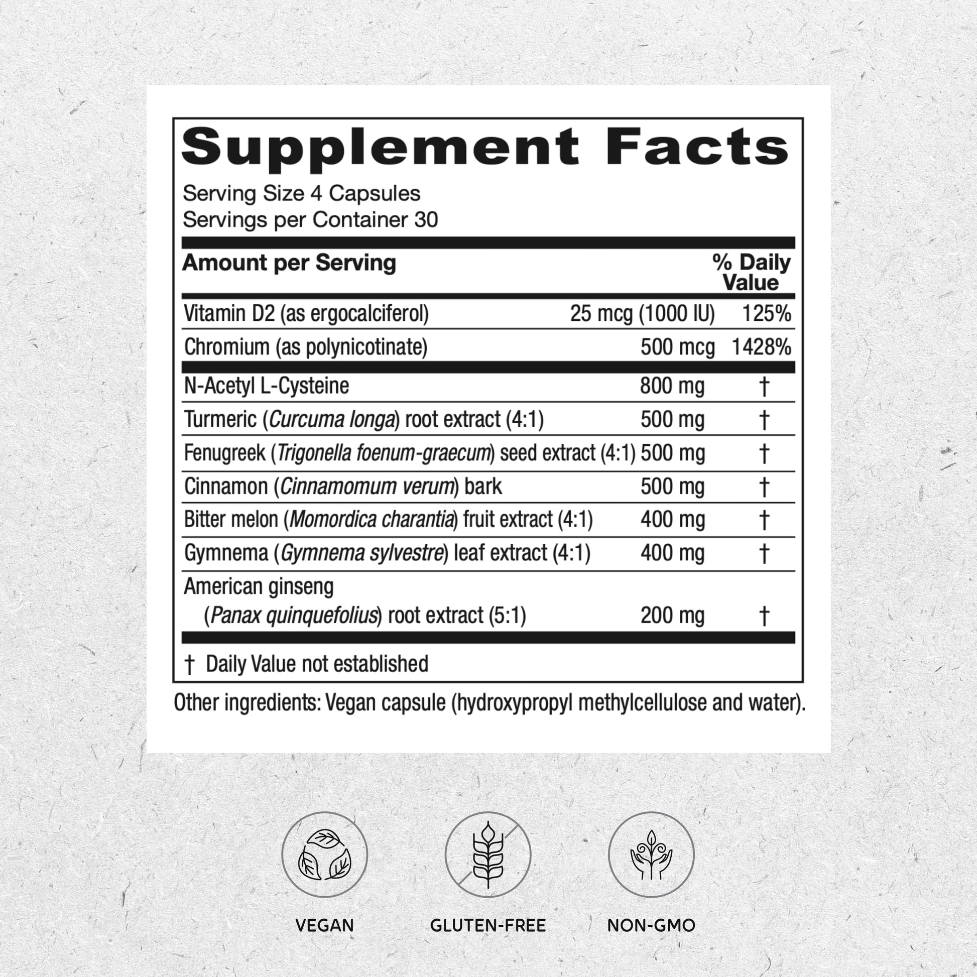 Vitanica Metabolic Manager - Herbal Supplement to Support Healthy Metabolic Response - Dietary Supplement with Vitamin D - Vegan Antioxidant Supplement - 120 Capsules VitanicaAu supplements