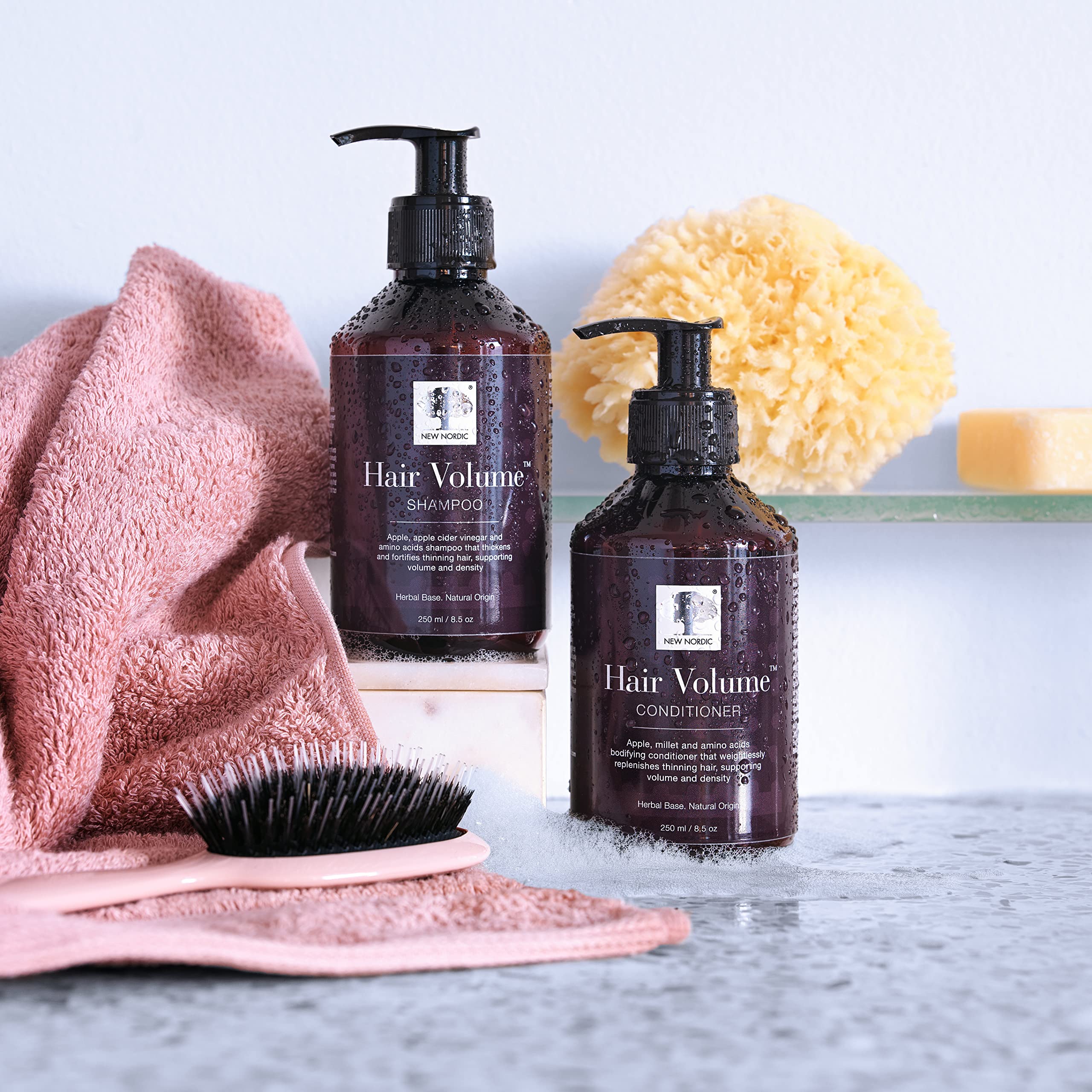 New Nordic Hair Volume Shampoo 250ml - Herbal Volumising Shampoo For Dry Damaged Hair - Suitable for Men and Women NEW NORDICAu supplements