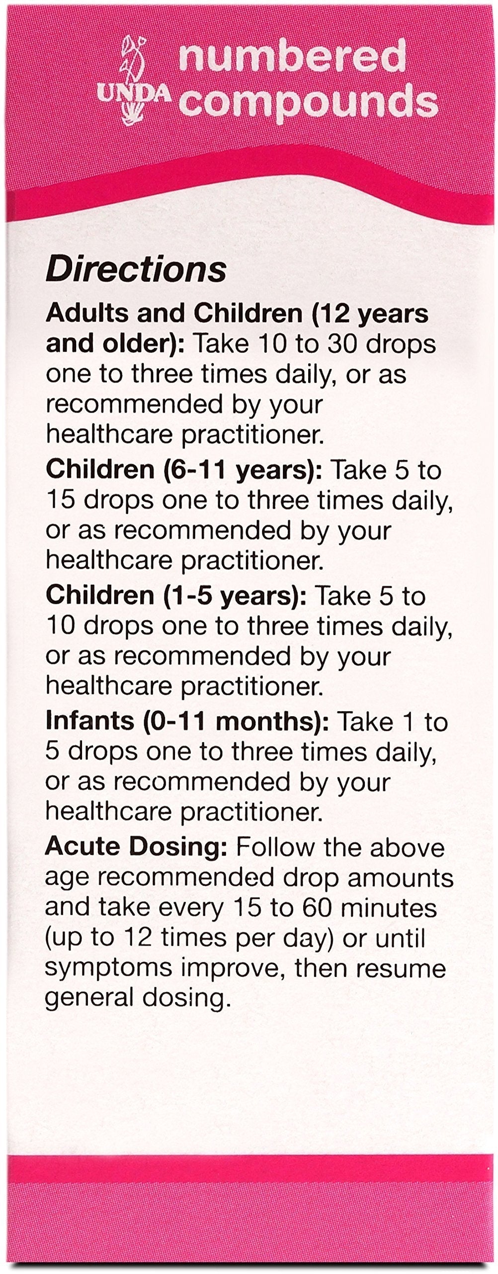 UNDA 41 Numbered Compounds | Homeopathic Preparation | 0.7 fl. oz. UNDAAu supplements