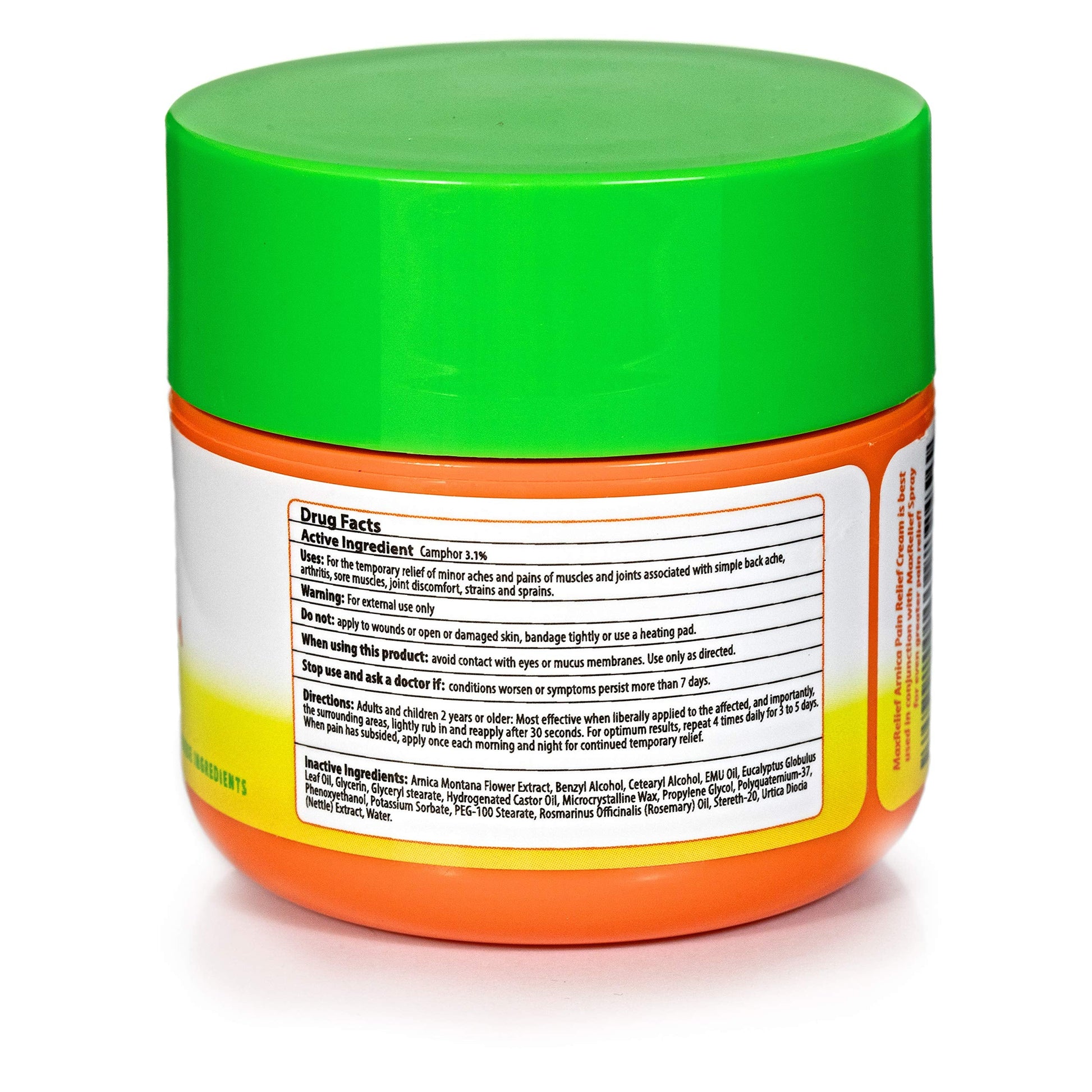 MaxRelief Arnica Montana Pain Cream - Advanced Formula for Deep Relief - Soothe Knee, Joint & Muscle Pain - Reduce Swelling, Joint Inflammation Fibromyalgia & Plantar Fasciitis Relief - Emu Oil 2oz MaxReliefAu supplements