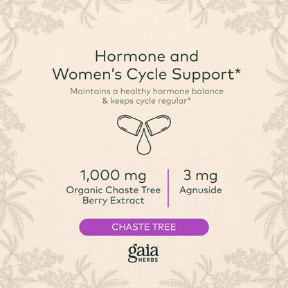 Gaia Herbs Vitex Berry (Chaste Tree) - Supports Hormone Balance & Fertility Gaia HerbsUS supplements