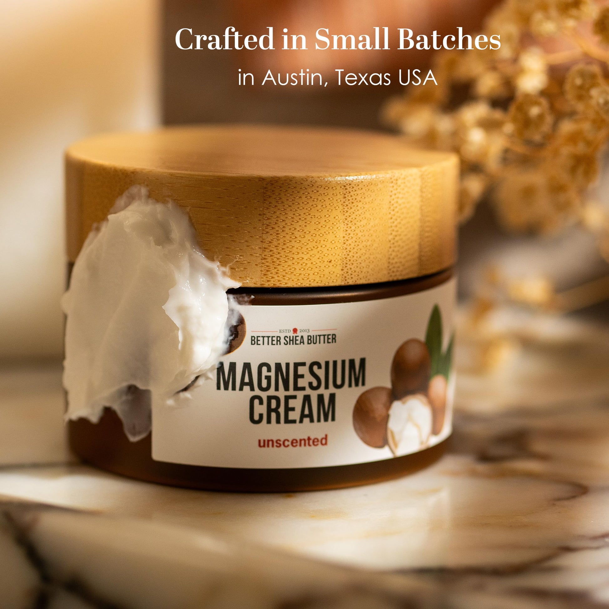 Better Shea Butter Magnesium Cream for Leg Cramps | Relieves Muscle Tension | Night Lotion Safe for Pregnancy, Kids and Babies | Organic and Natural Ingredients | Vegan, Made in USA | (Unscented) Better Shea ButterAu supplements