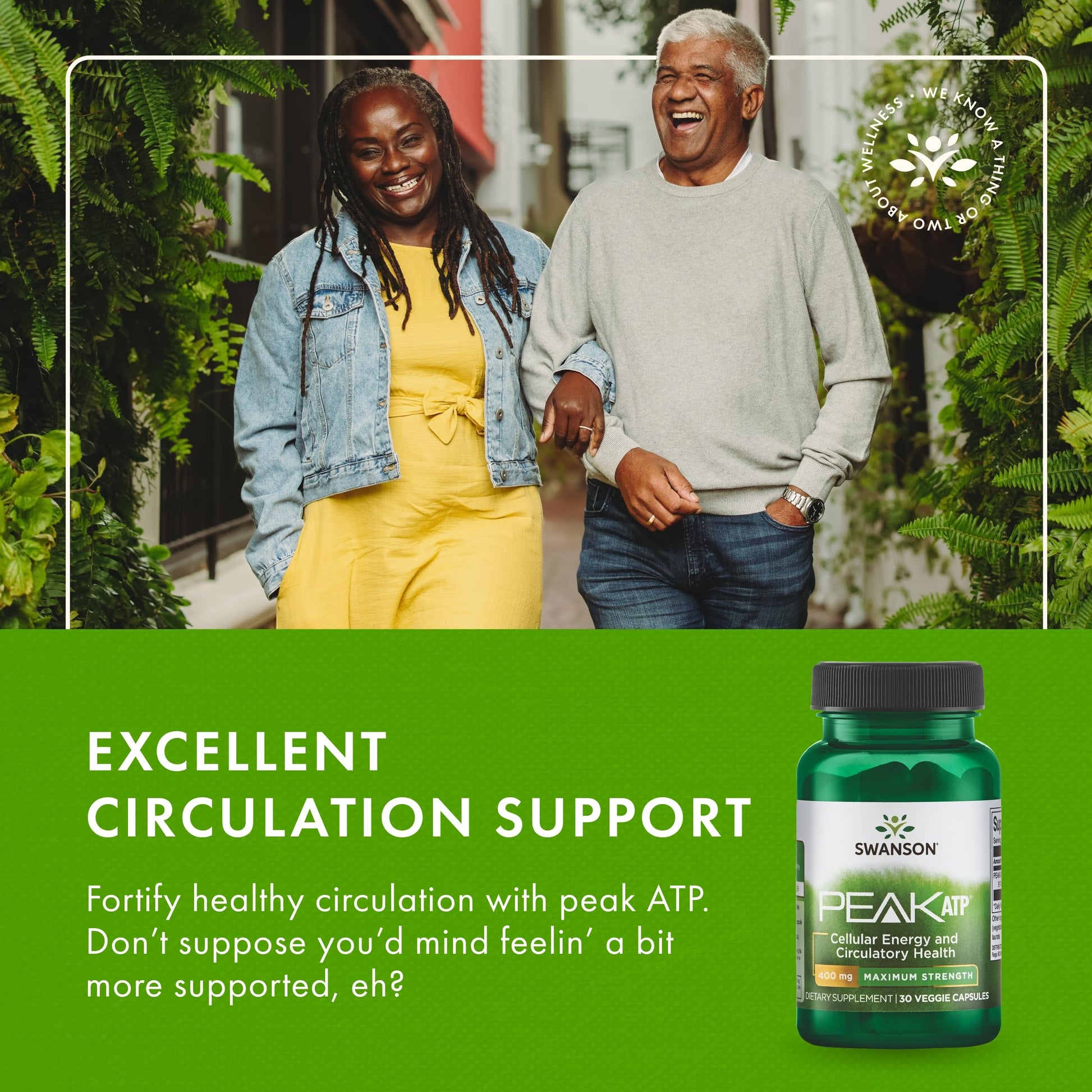 Swanson Maximum Strength Peak ATP-Natural Supplement Promoting Cellular Energy Support-Supports Physical Performance and Promotes Healthy Blood Flow Support-(30 Veggie Capsules, 400mg Each) 1 Pack SwansonAu supplements