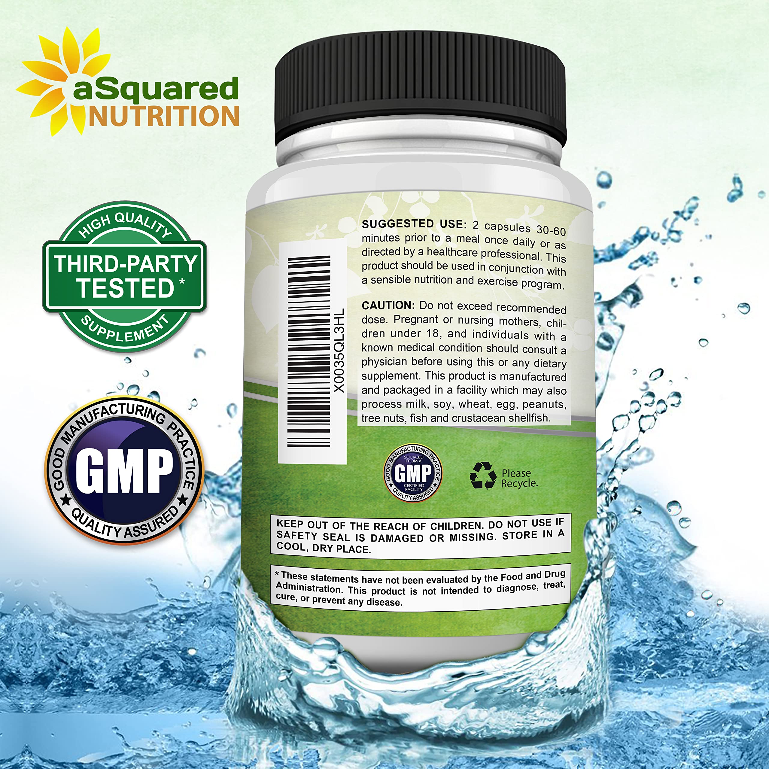aSquared Nutrition Garcinia Cambogia 1600mg-180 Capsules-Natural Pure Extract Pills aSquared NutritionAu supplements