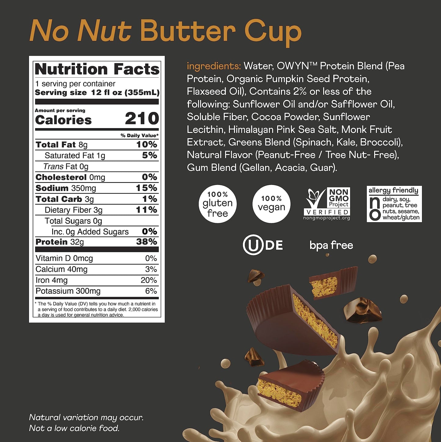 OWYN Only What You Need Pro Elite Vegan High Protein Keto Shake, 32g Protein, 9 Amino OWYN Only What You NeedUS supplements
