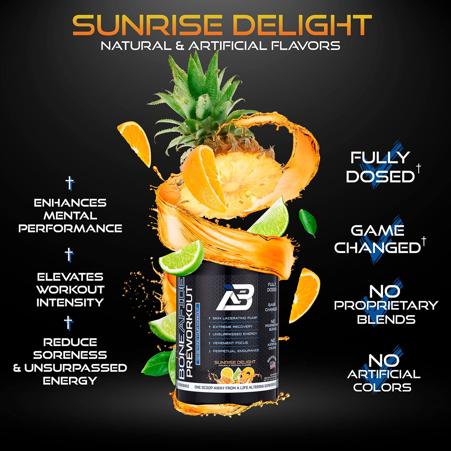 Boneafide Preworkout (Sunrise Delight) Boneafide NutritionUS supplements