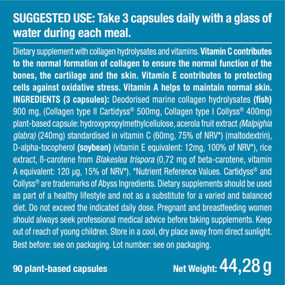 Pure Marine Collagen (900mg) - Enriched with Vitamins C and E – Patented Premium Type I & II Hydrolysed Collagen PlastimeaUS supplements