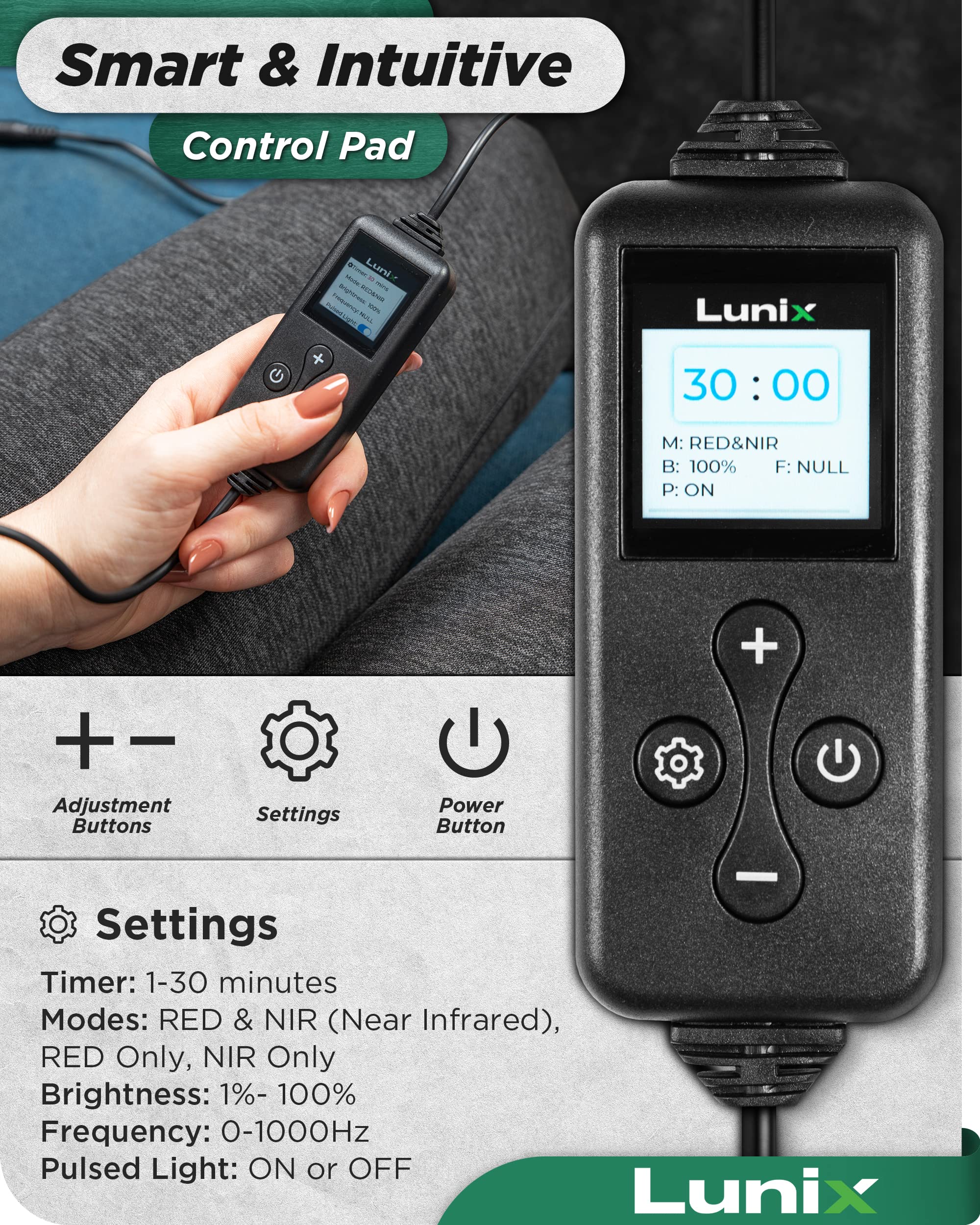 Lunix LX16 Red Light Therapy Belt, Near Infrared Light and Red Light Therapy to Improve Circulation LunixAu supplements