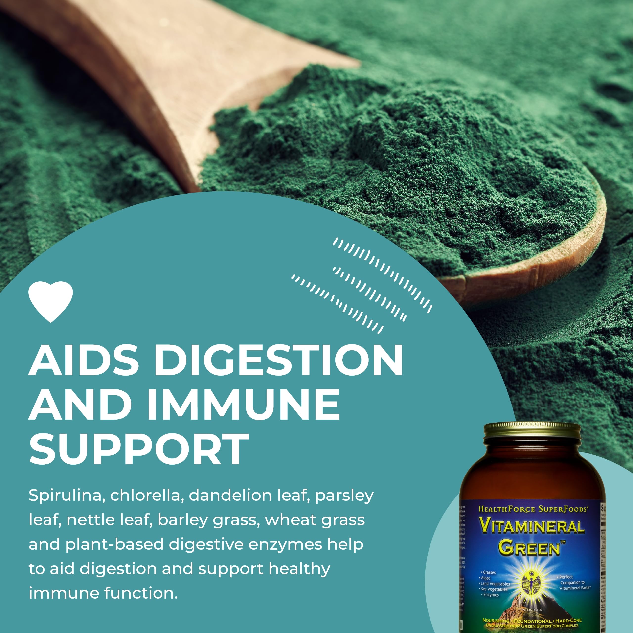 HEALTHFORCE SUPERFOODS Vitamineral Green - Mineral Supplement for Immune & Thyroid Support - Green Powder Supplement with Ingredients from The Land - Gluten-Free & Vegan - 500 Grams HEALTHFORCE SUPERFOODSAu supplements