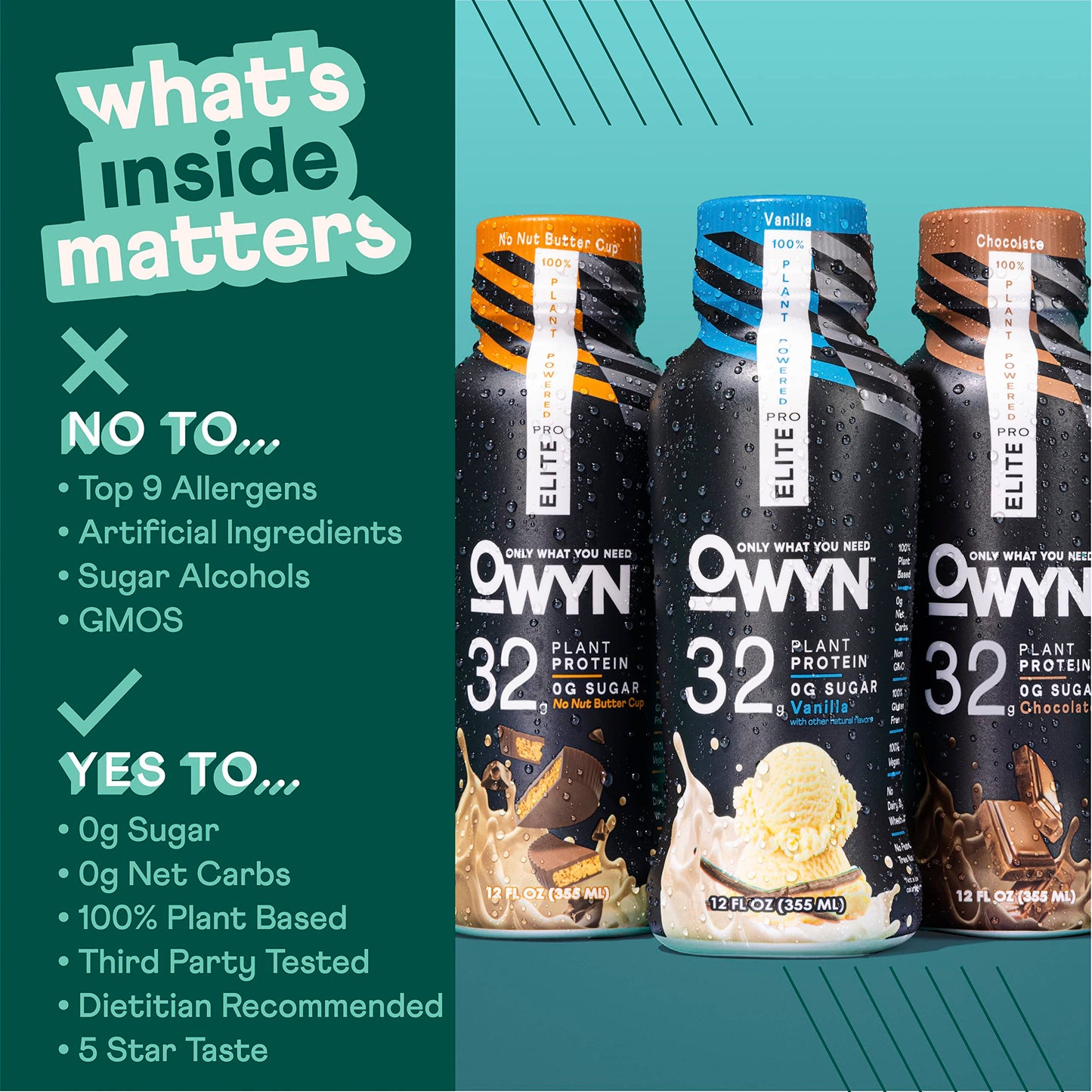 OWYN Only What You Need Pro Elite Vegan Plant Based High Protein Shake, Vanilla OWYN Only What You NeedUS supplements