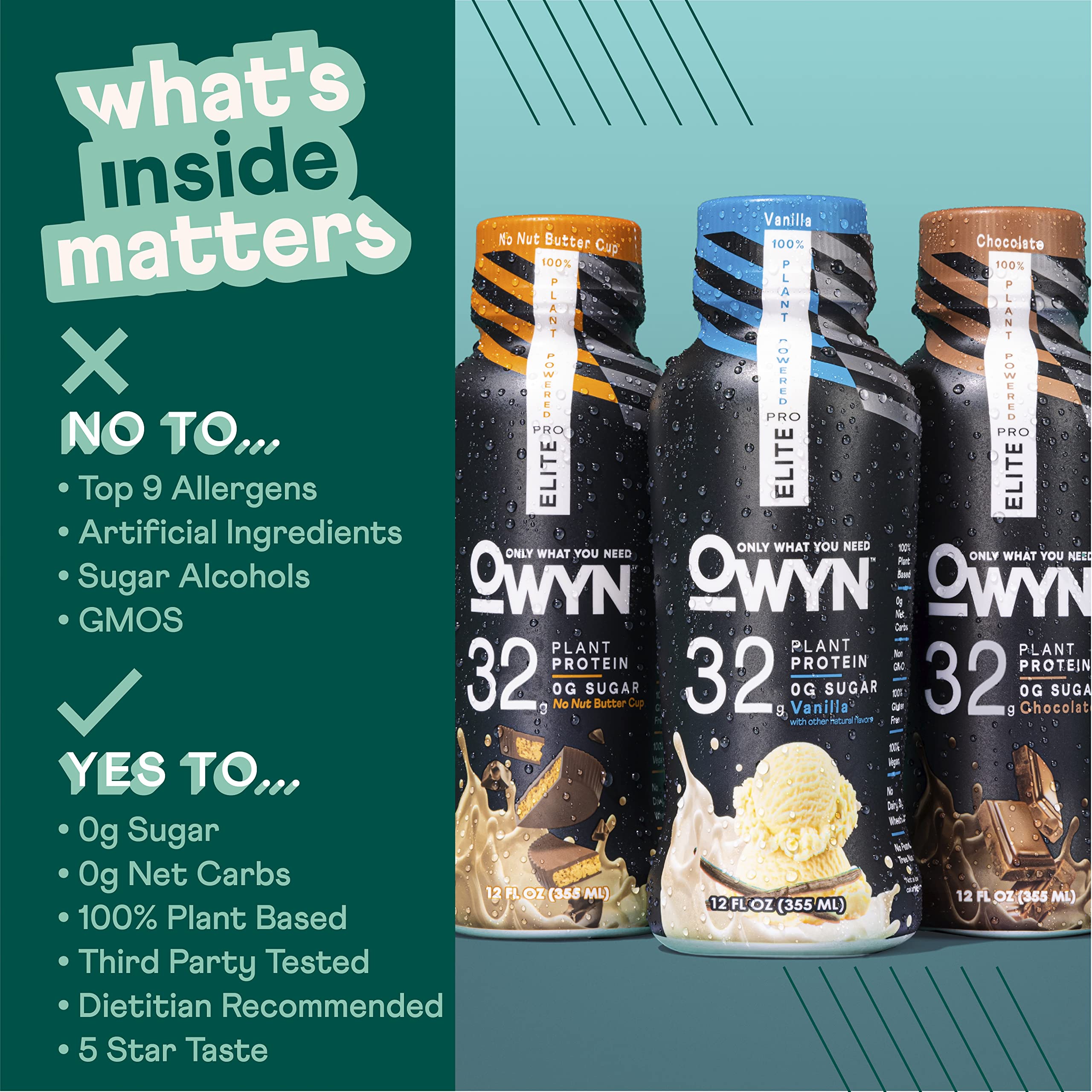 OWYN Only What You Need Pro Elite Vegan Plant Based High Protein Shake, Vanilla OWYN Only What You NeedUS supplements