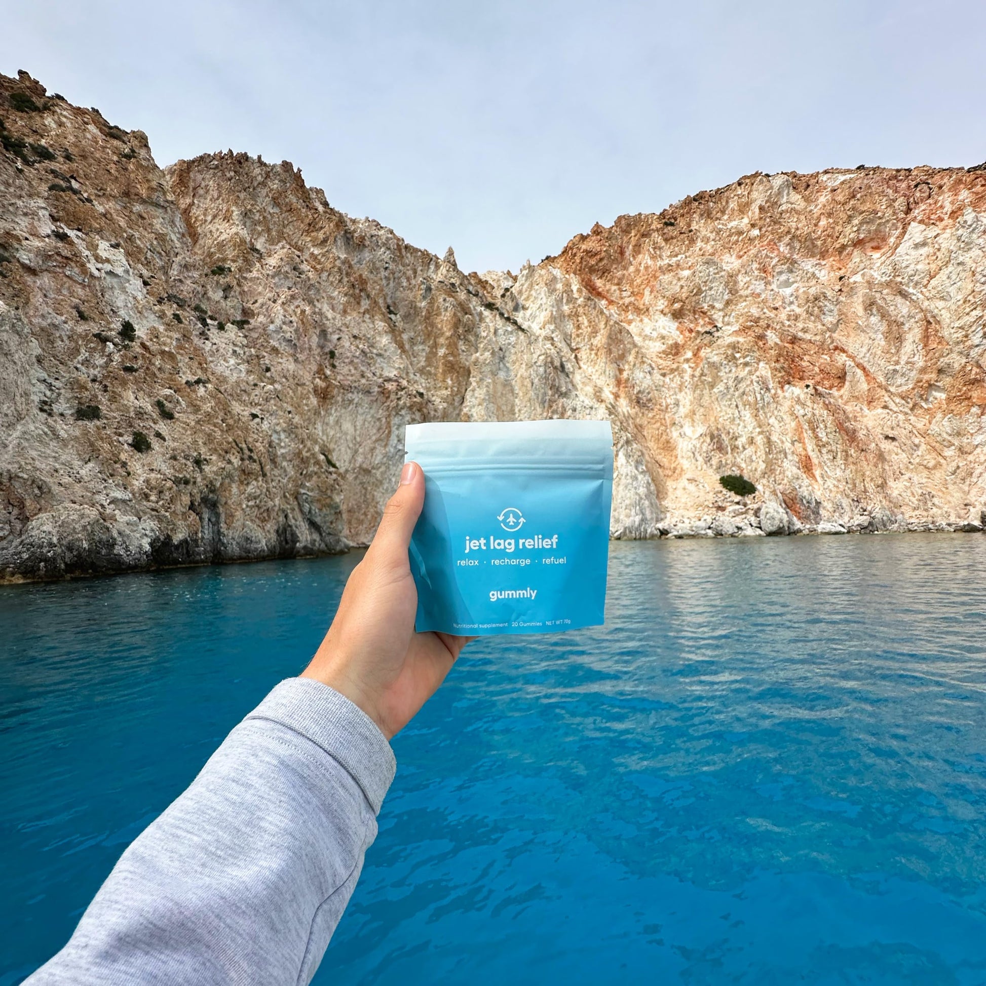Jet Lag Remedy for Travel Gummies • No Jet Lag Pills Alternative • Travel Essentials • Support Adjustment to Time Zones and Circadian Rhythm • Delicious Tropical Berry Flavor • 20 Gummies 3-5 Trips GummlyAu supplements