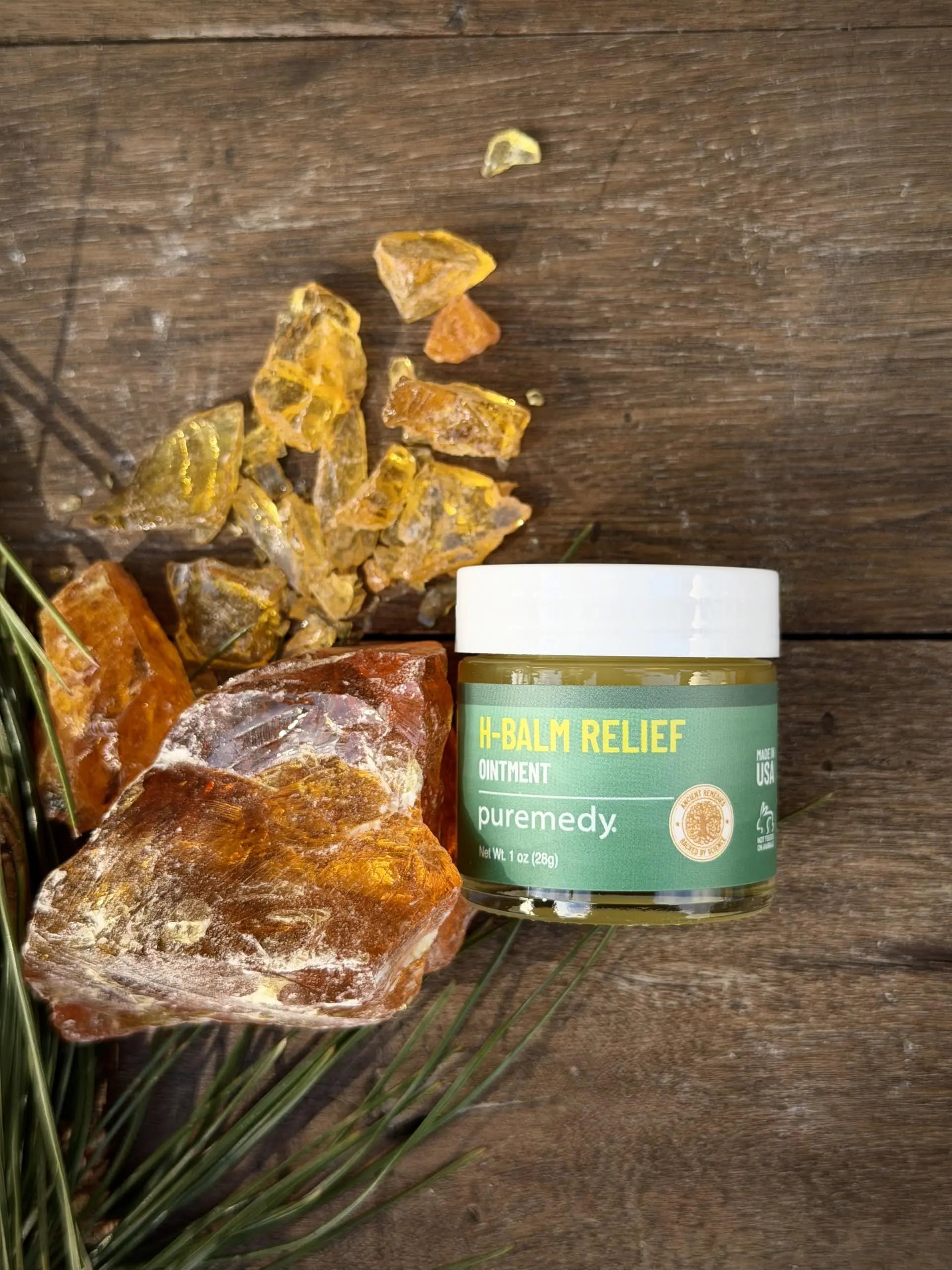 Puremedy - H-Relief Balm - All-Natural Salve for Bottom Lumps and Fissures, with Only Certified Organic or Wild Harvested Ingredients, 1 oz PuremedyAu supplements