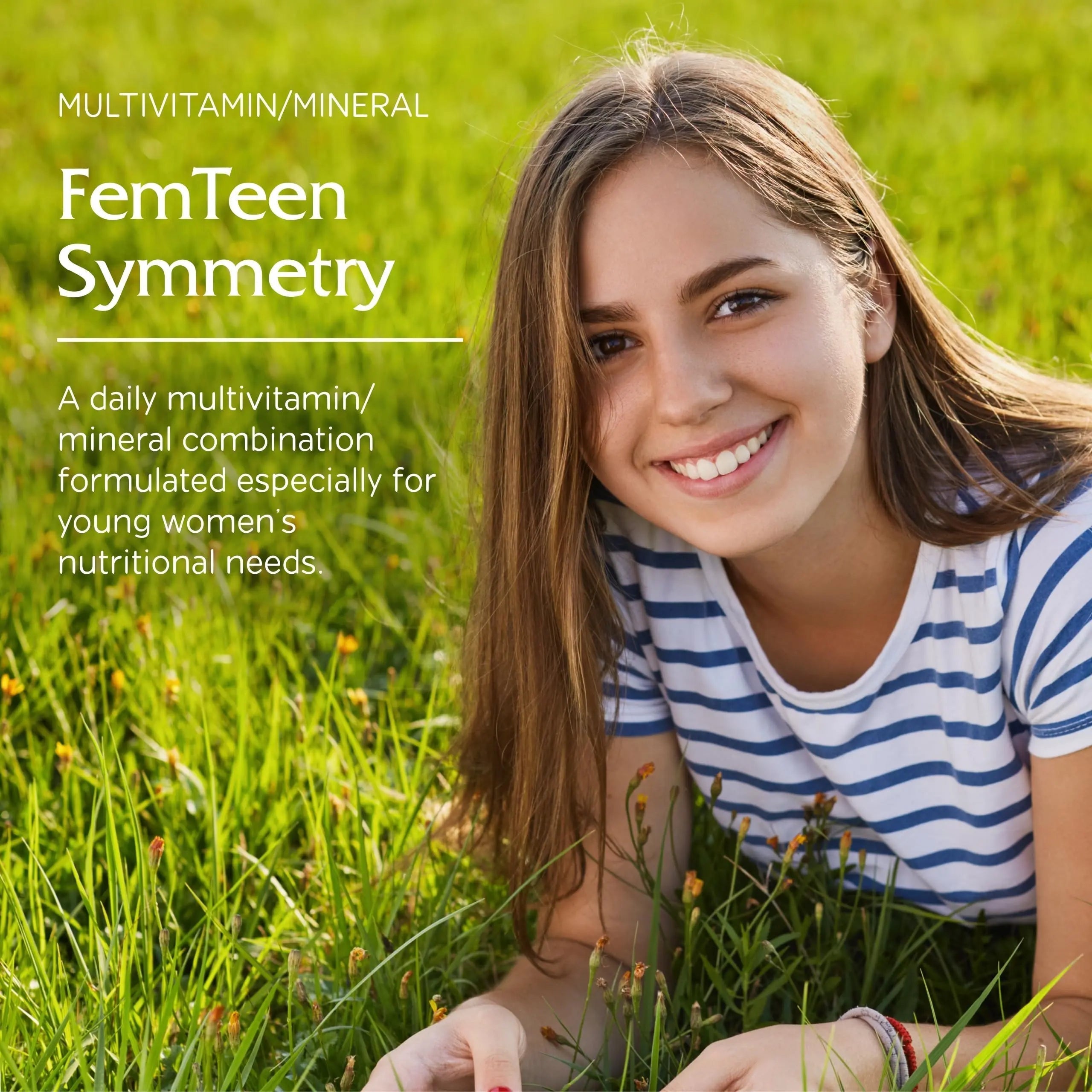Vitanica FemTeen Symmetry, Vitamins for Teens Daily Multivitamin, Vegan, 120 Capsules VitanicaAu supplements