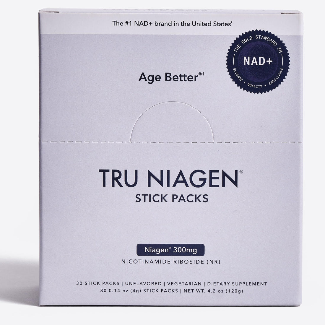 TRU NIAGEN NAD+ Booster with Hydration & Prebiotic Support Award-Winning Nicotinamide Riboside Mixing Powder for Cellular Energy, Repair & Healthy Aging - 30ct/300mg Stick Packs: On-The-Go Supplement TRU NIAGENUS supplements