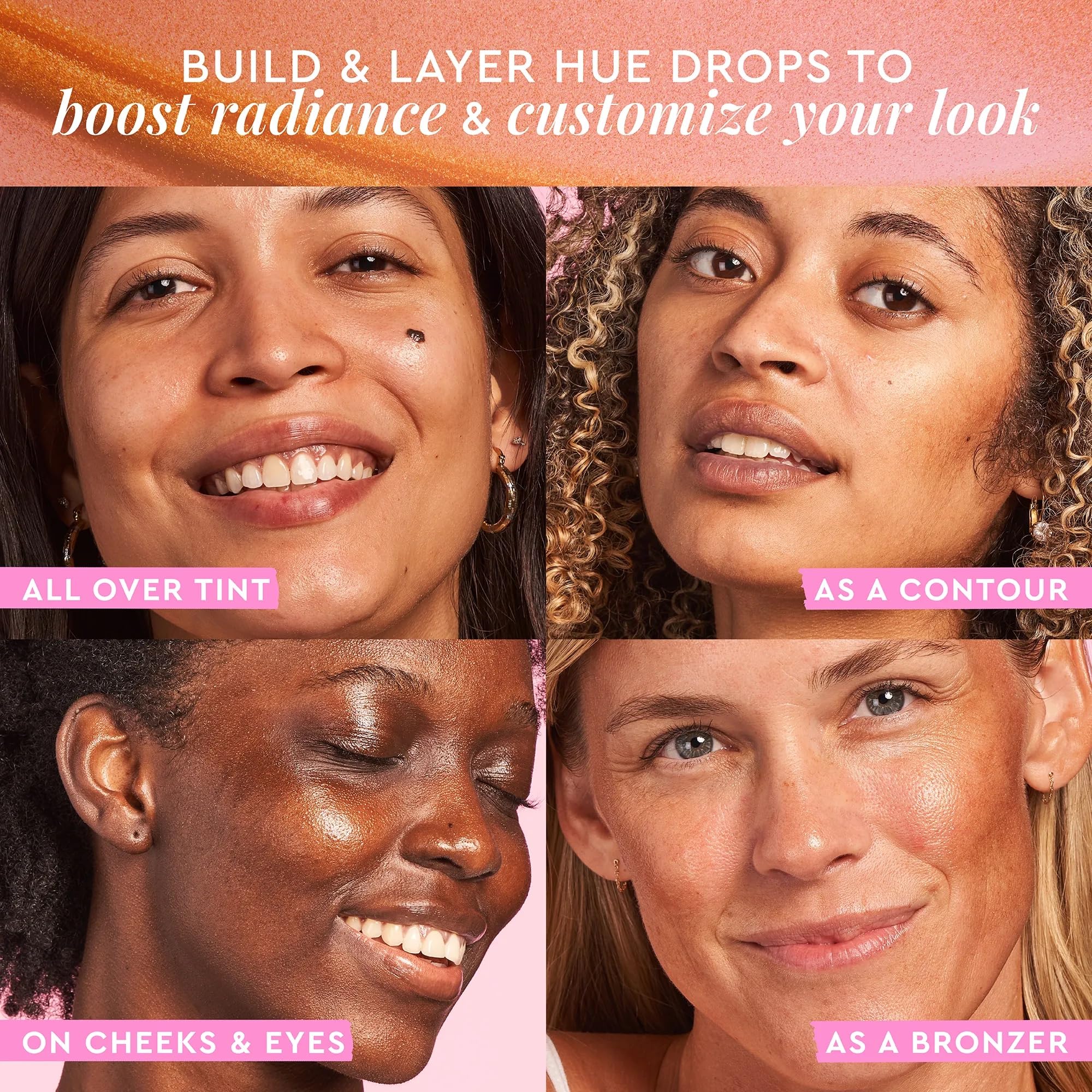 Glow Recipe Hue Drops Bronzing Drops, Tinted Face Serum, Glow Primer + Liquid Highlighter, Niacinamide + Hyaluronic Acid, Radiant Warm Glow, Sunglow (40ml) Glow RecipeAu supplements
