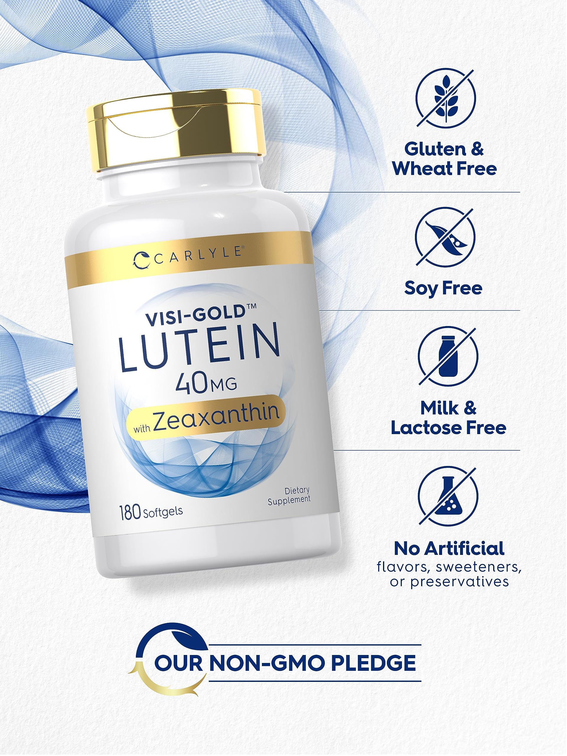 Carlyle Lutein and Zeaxanthin 40 mg | 180 Softgels | Eye Health Vitamins CarlyleUS supplements