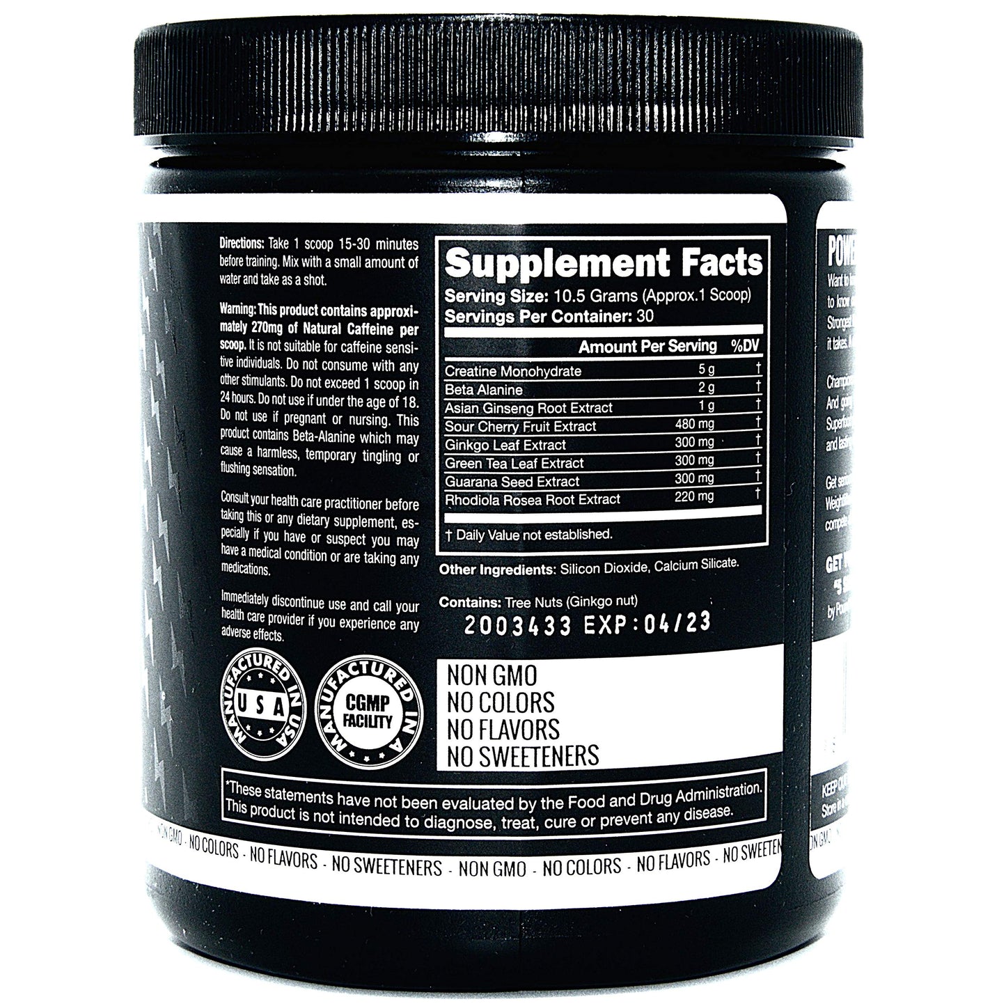 Pre Workout, Best All Natural PreWorkout Supplement. Pure Power, Healthy Pump, Clean SMART STRENGTHUS supplements