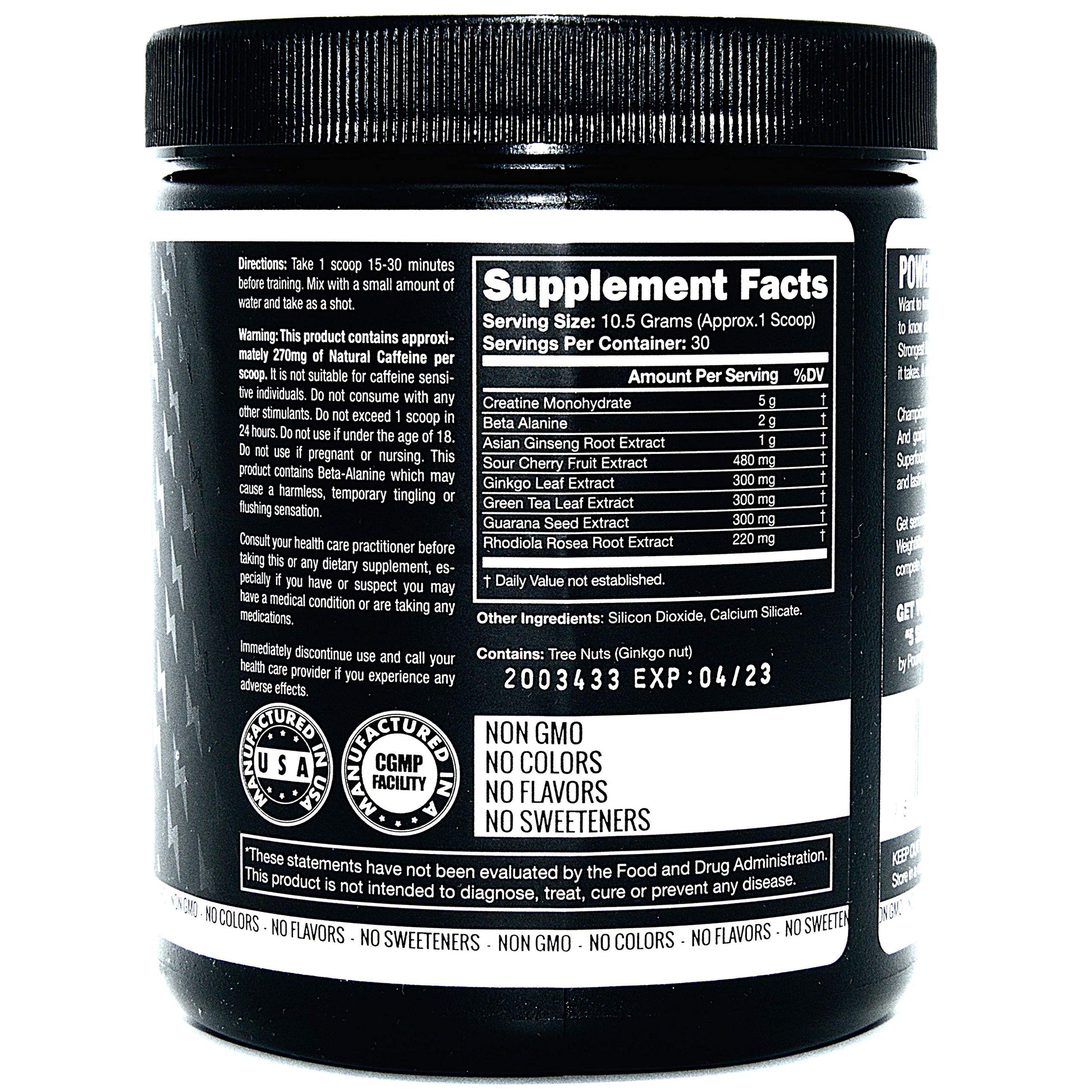 Pre Workout, Best All Natural PreWorkout Supplement. Pure Power, Healthy Pump, Clean SMART STRENGTHAu supplements