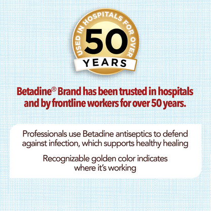 Betadine Antiseptic Liquid First Aid Solution, Povidone-iodine 10%, Infection BetadineUS supplements