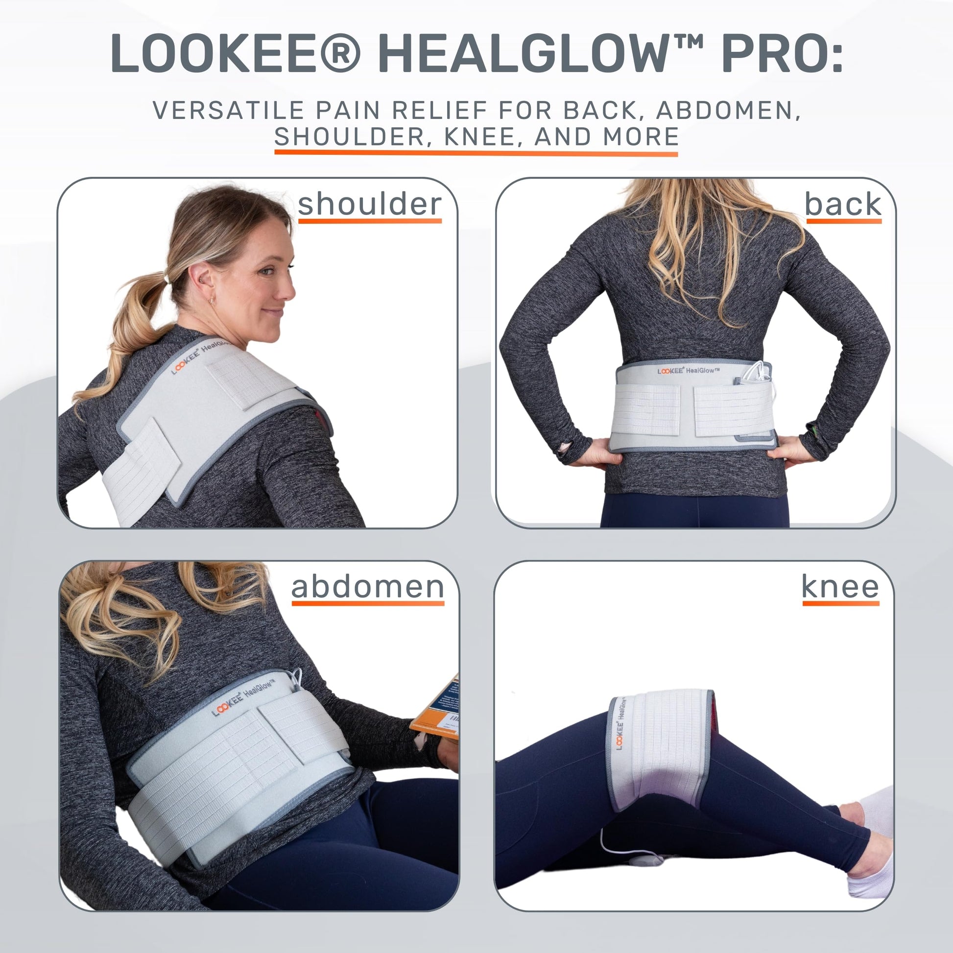 LOOKEE HealGlow Pro Medical Infrared & Red-Light Therapy Belt - LED Technology - 60W Powerful LOOKEEAu supplements