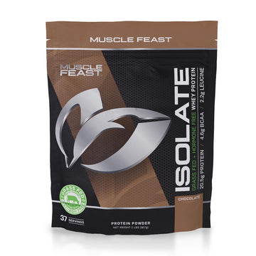 Muscle Feast Grass-Fed Whey Protein Isolate, All Natural Hormone Free Pasture Raised Muscle FeastUS supplements