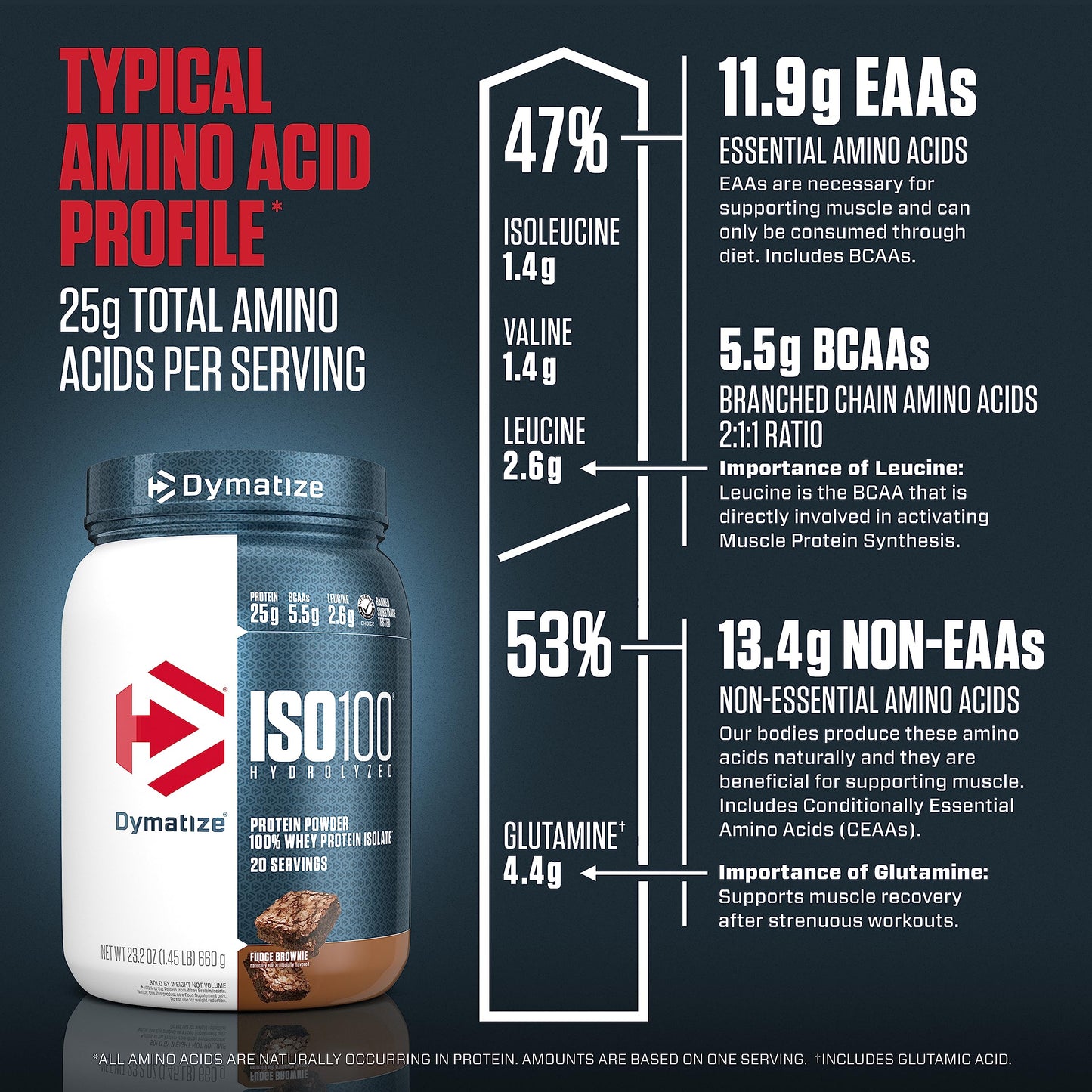 Dymatize ISO100 Hydrolyzed Protein Powder, 100% Whey Isolate Protein, 25g of Protein DymatizeUS supplements