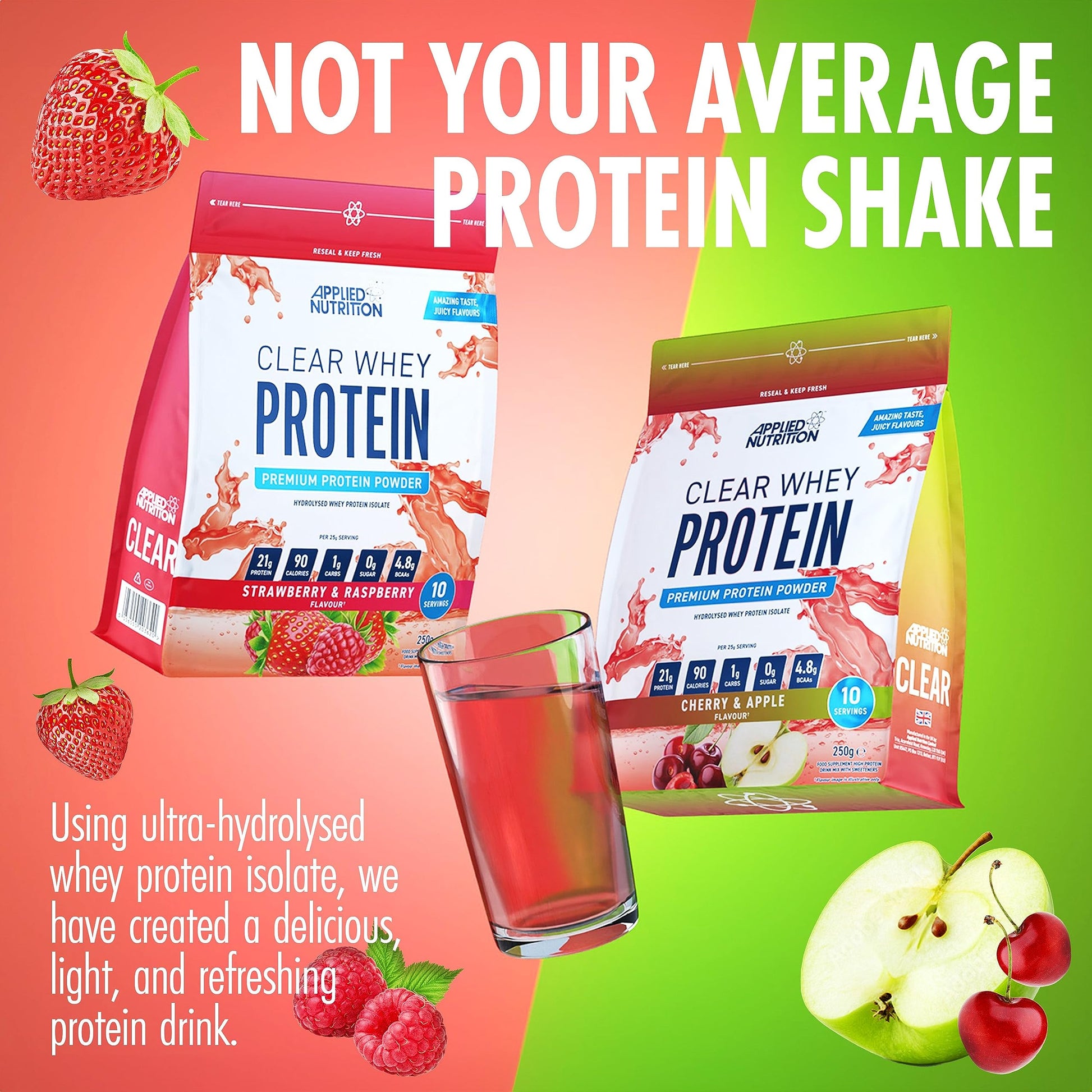 Applied Nutrition Clear Whey Isolate - Whey Protein Isolate, Refreshing High Protein Powder Applied NutritionAu supplements