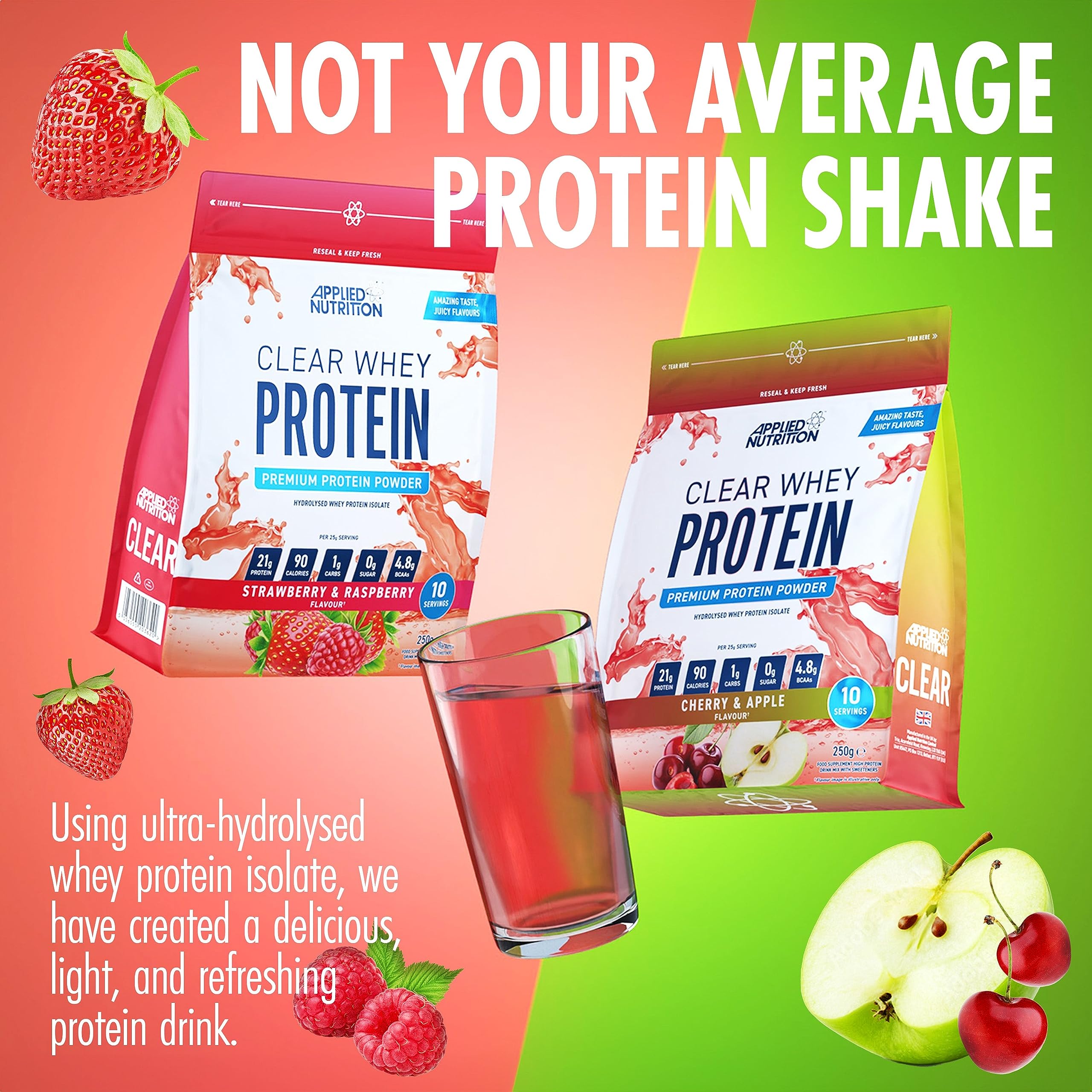 Applied Nutrition Clear Whey Isolate - Whey Protein Isolate, Refreshing High Protein Powder Applied NutritionAu supplements