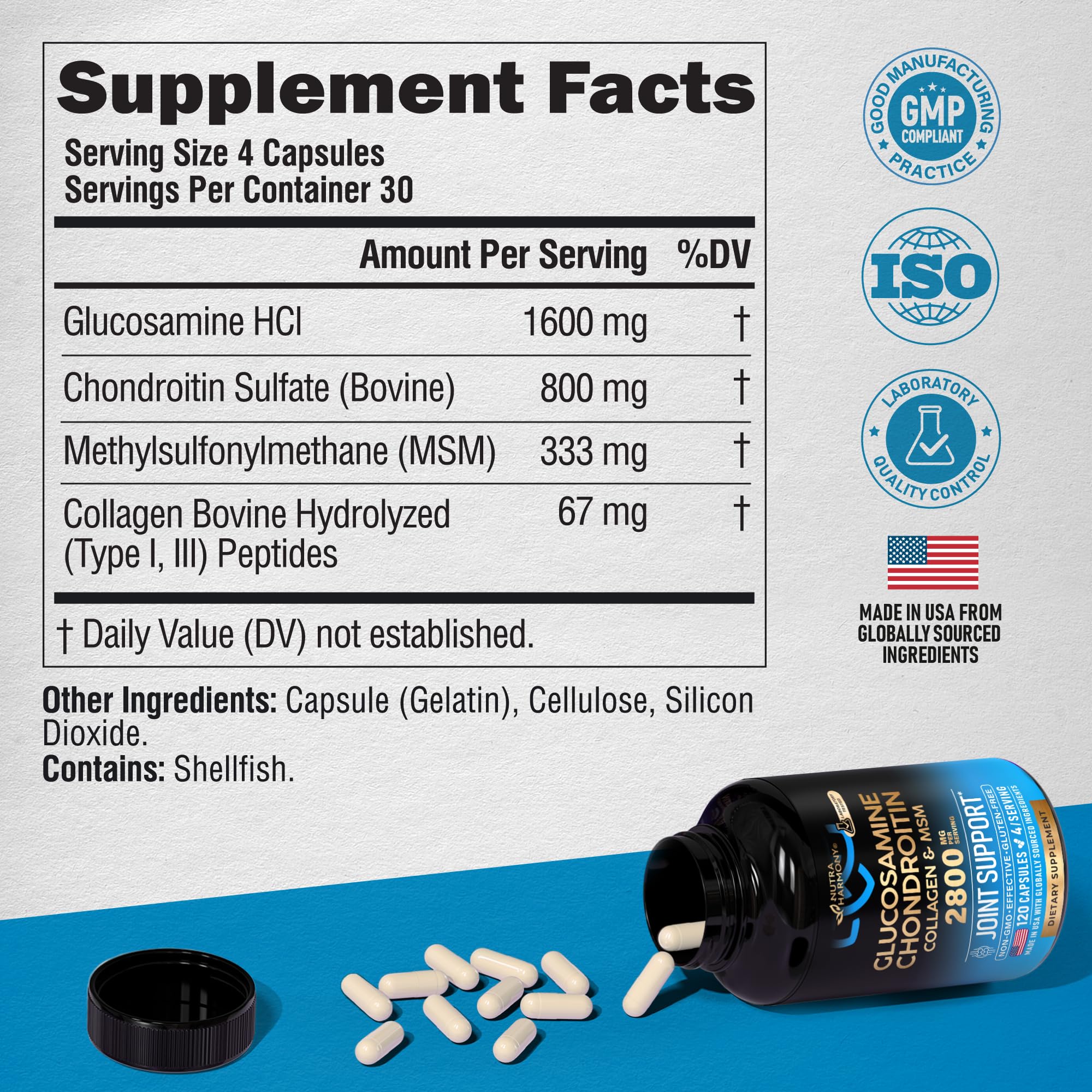 NUTRAHARMONY Vitamin B Complex & Glucosamine Chondroitin Capsules NUTRAHARMONYAu supplements