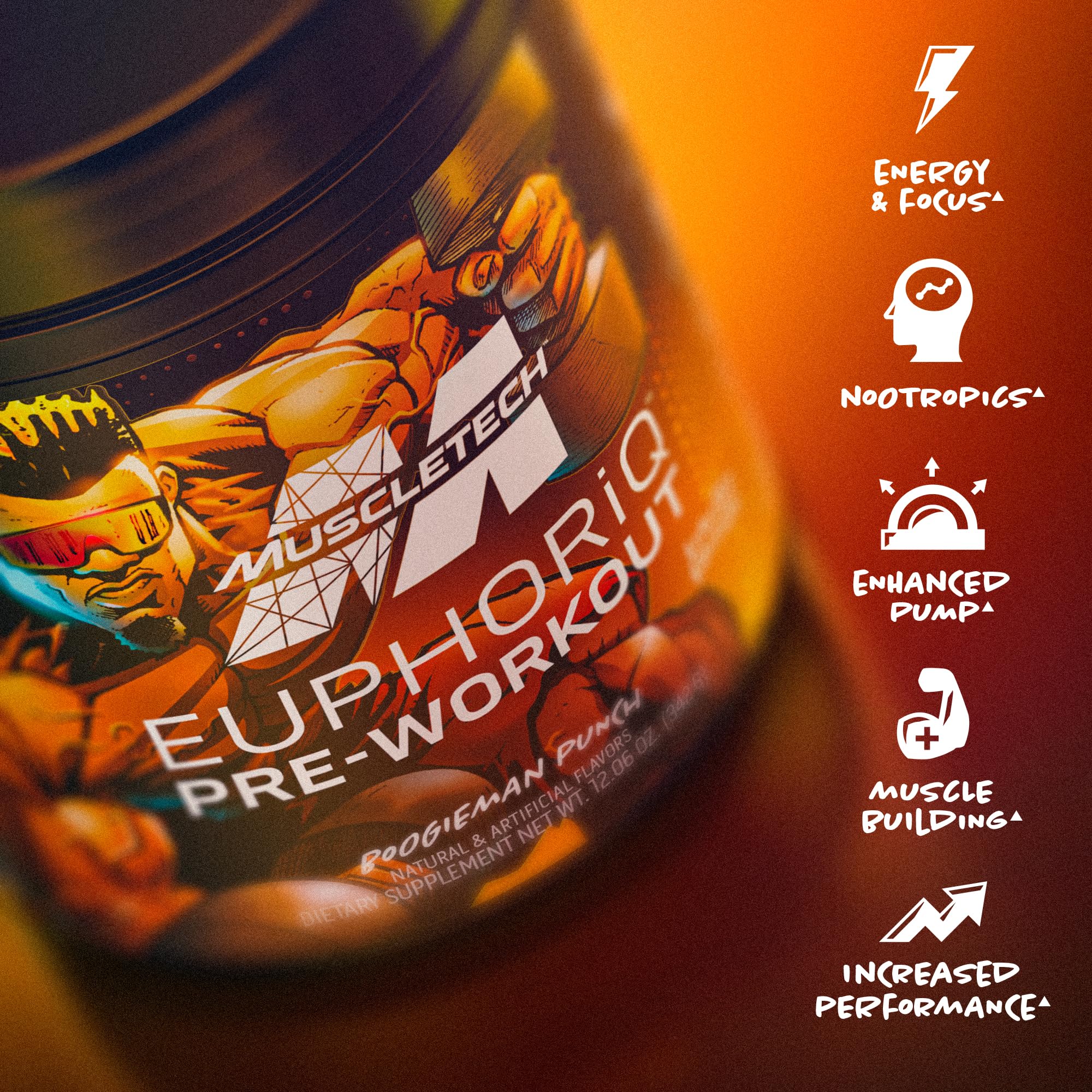 MuscleTech Pre Workout Powder EuphoriQ PreWorkout Smart Pre Workout Powder MuscleTechUS supplements