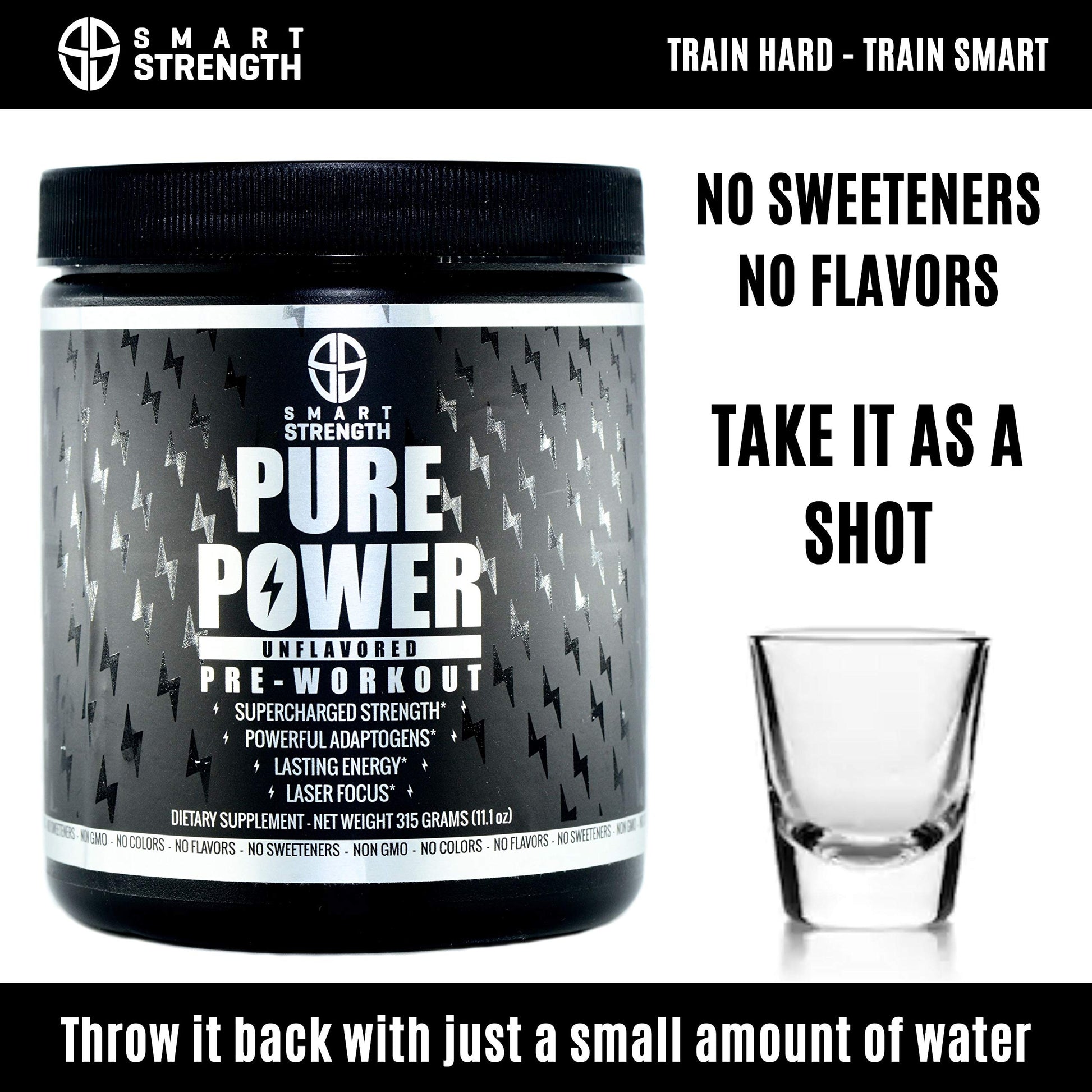 Pre Workout, Best All Natural PreWorkout Supplement. Pure Power, Healthy Pump, Clean SMART STRENGTHAu supplements