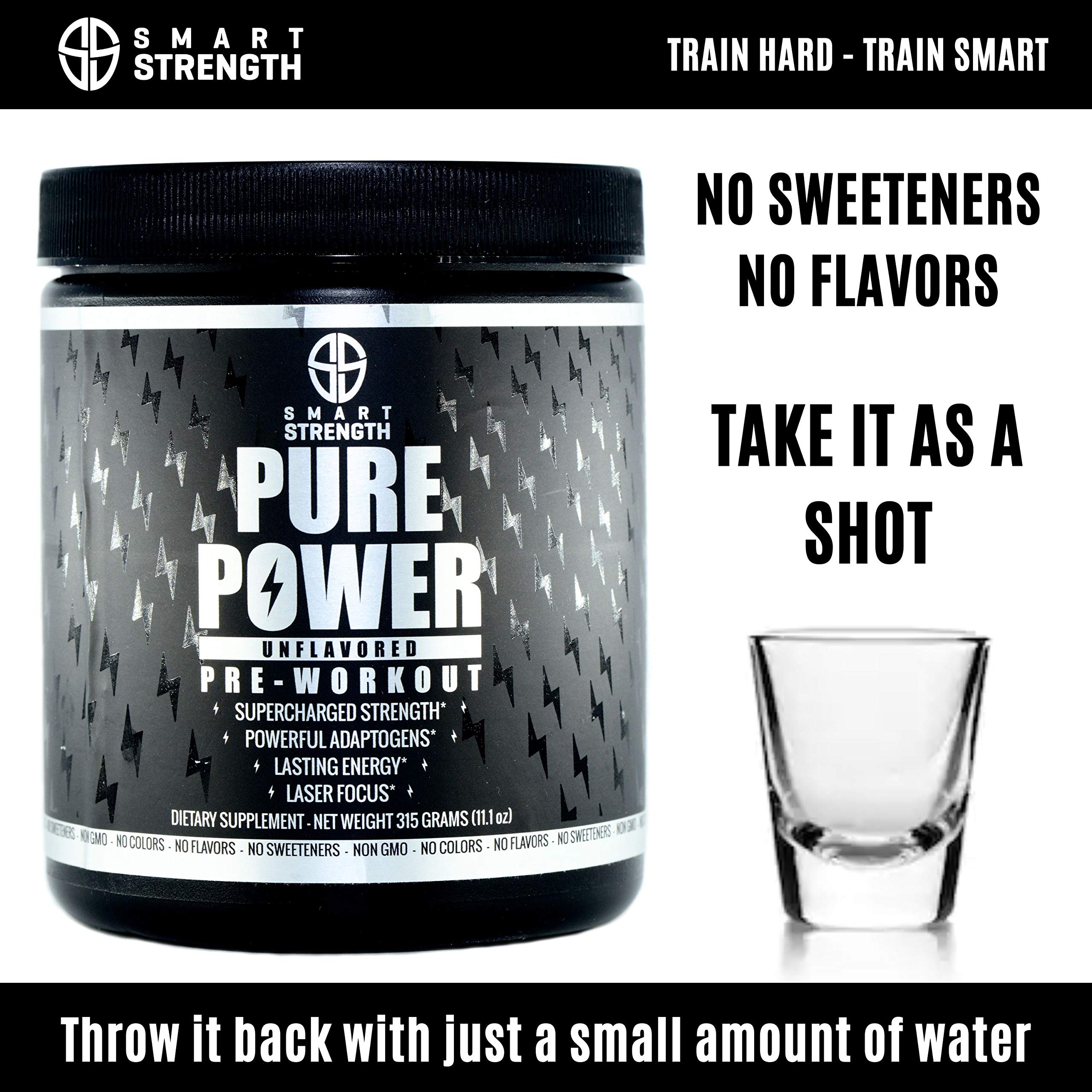 Pre Workout, Best All Natural PreWorkout Supplement. Pure Power, Healthy Pump, Clean SMART STRENGTHAu supplements