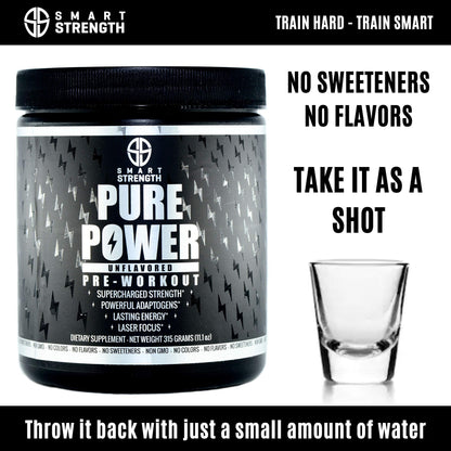 Pre Workout, Best All Natural PreWorkout Supplement. Pure Power, Healthy Pump, Clean SMART STRENGTHUS supplements