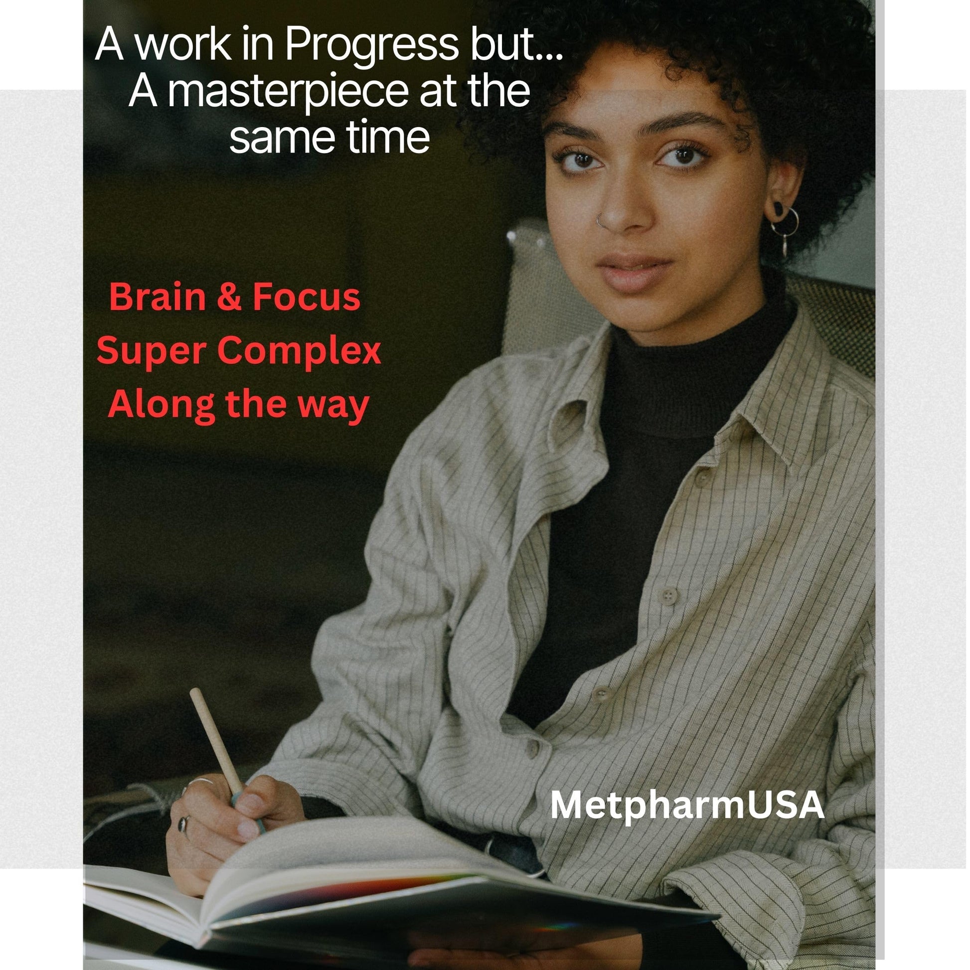 MetpharmUSA Brain & Focus Nootropic Super Complex Supplement for Brain Support and Performance, Improved Focus Memory and Mental Performance MetpharmUSAAu supplements