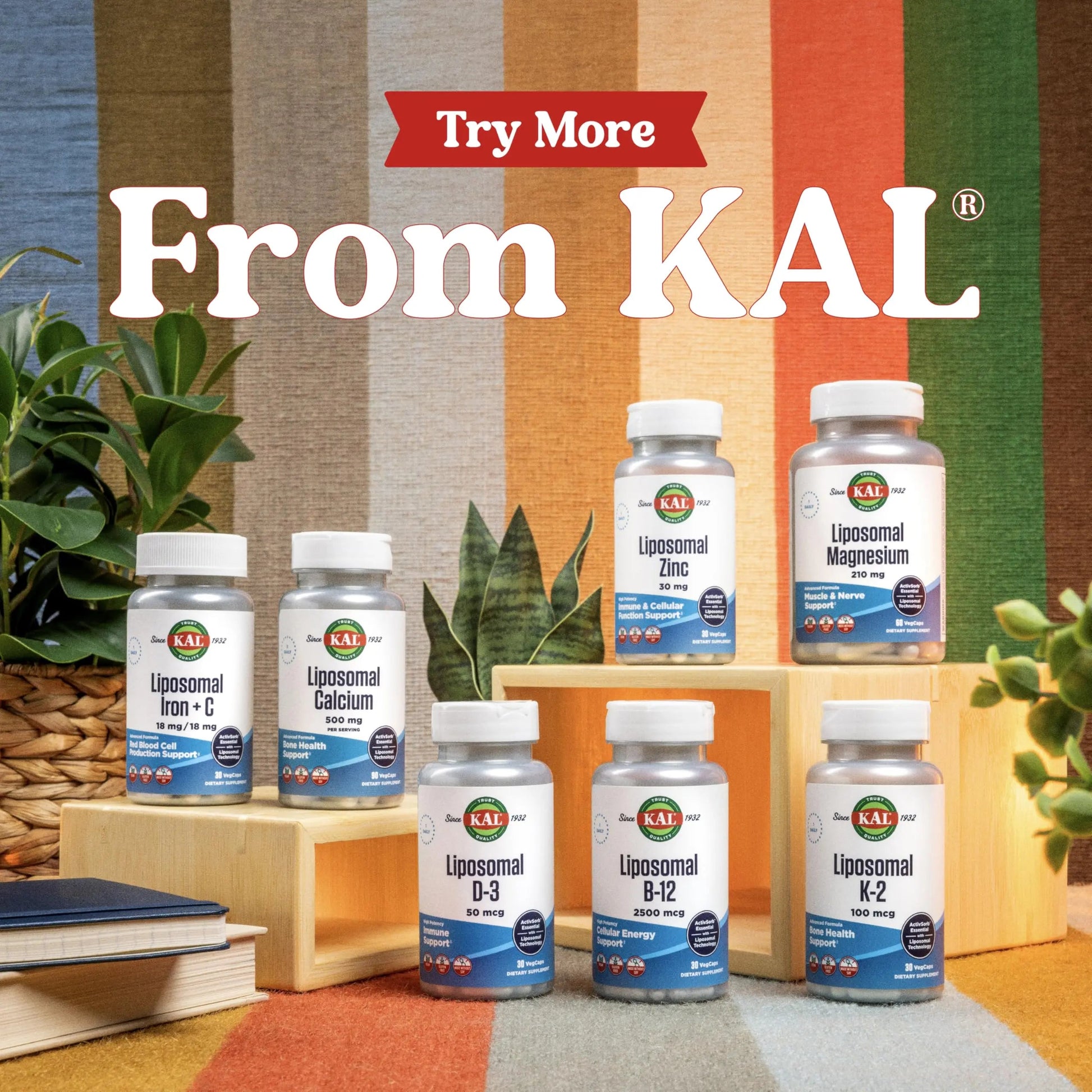 KAL Liposomal Multivitamin - High Potency Liposomal Vitamin C, D-3, and More - Men and Women Multivitamin KALAu supplements