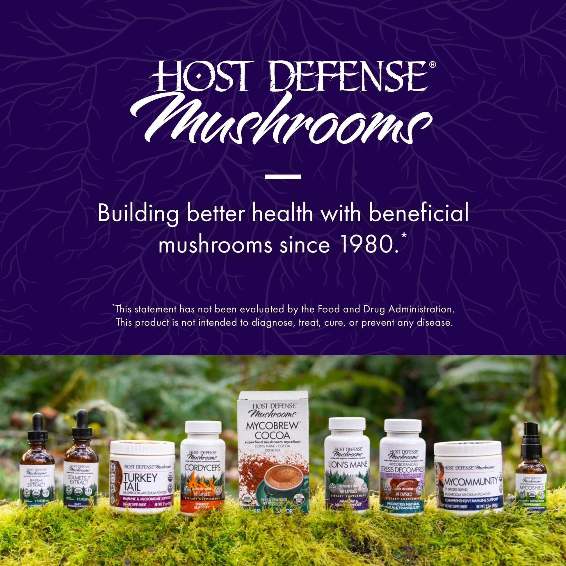 Host Defense MycoBotanicals Brain* Capsules - Brain Support Supplement with Lion's Mane, Reishi & Cordyceps Mushroom - Herbal Supplement for Memory & Focus Support - 60 Capsules Host DefenseAu supplements