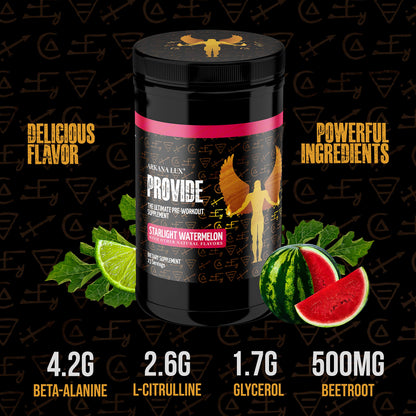 Arkana Lux Provide Pre-Workout Supplement with Beta Alanine, L-Citrulline, Glycerol Arkana LuxUS supplements