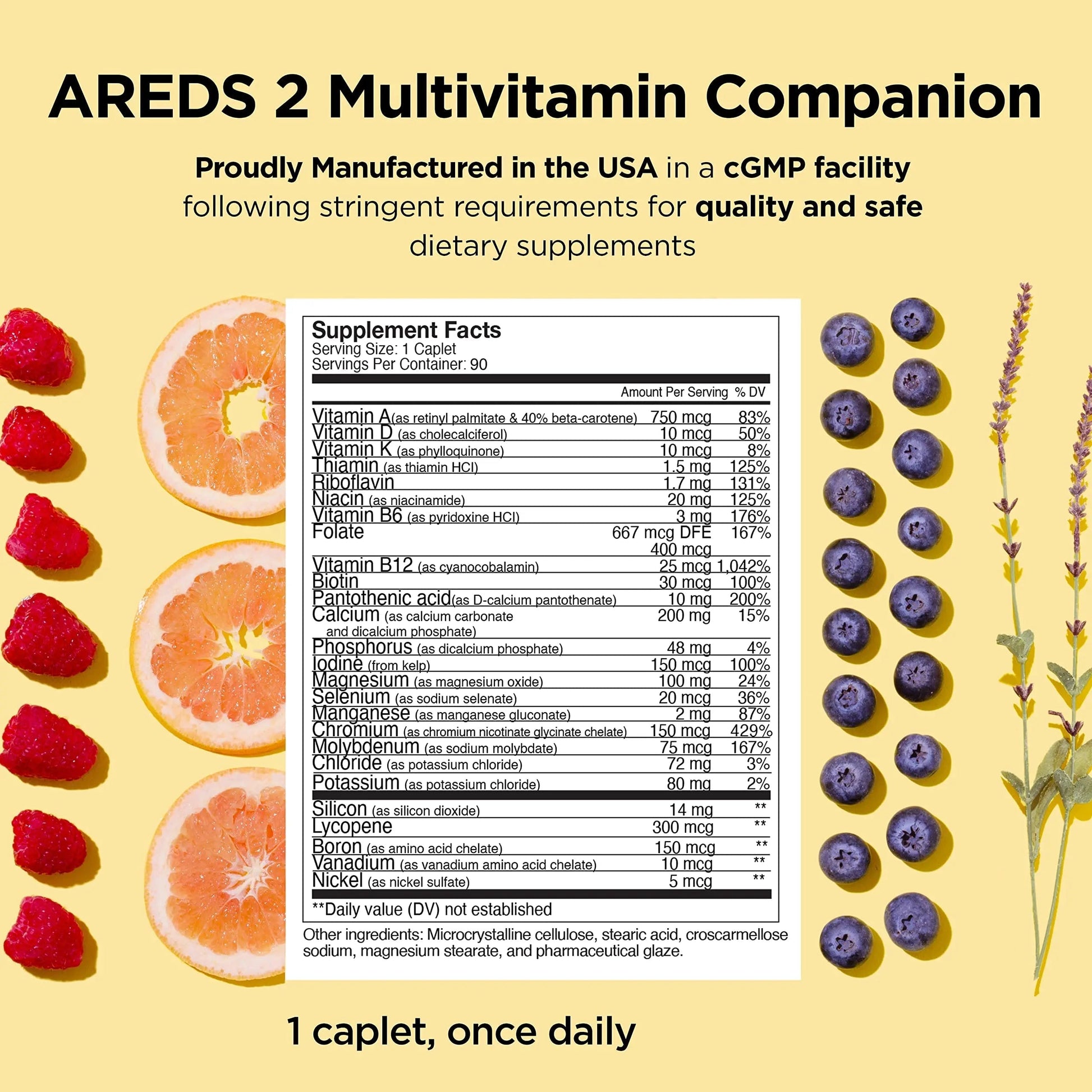 Viteyes AREDS 2 Capsules and Viteyes Multivitamin AREDS 2 Companion, Single Daily Dose Eye Vitamins, 3 Month Supply ViteyesAu supplements