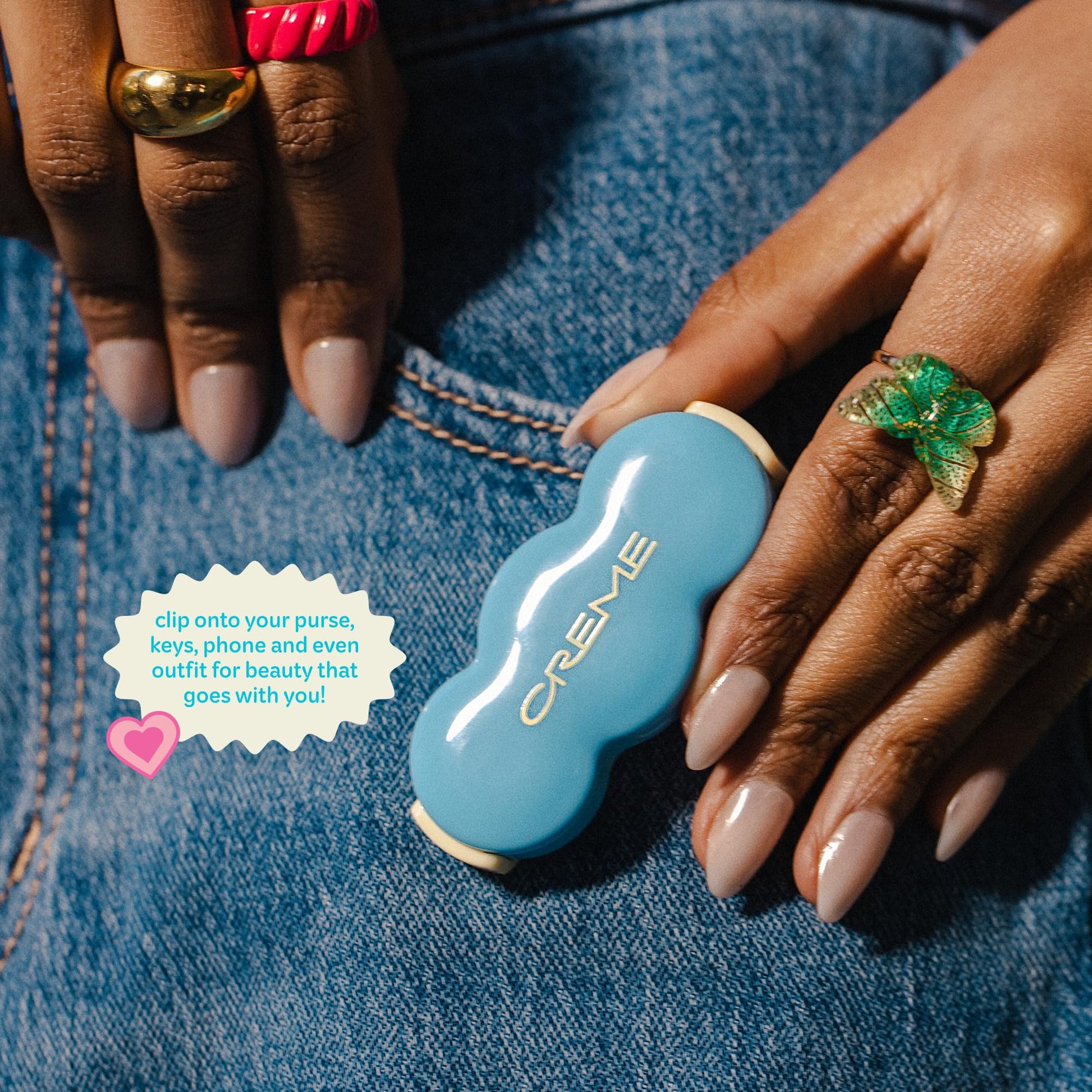 The Crème Shop Shimmer Pop Clip-On Lip Gloss | Korean Makeup, Cute Clip Accessory, Hydrating, Non-Sticky, Shea Butter, Hyaluronic Acid, Vitamine E- Gravity Glow The Crème ShopAu supplements