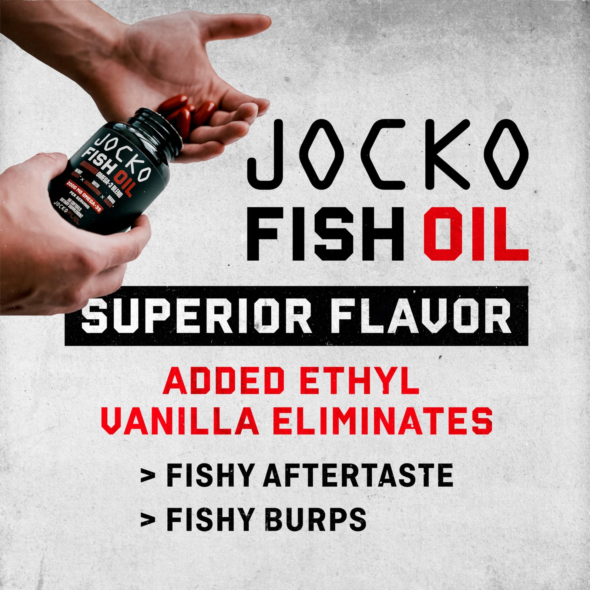 Jocko Fuel Omega 3 Fish Oil Supplement 2000mg - Burpless Fatty Acid Supplement, Wild Caught, Powerful Antioxidant with Astaxanthin (60 Capsules) Jocko FuelAu supplements
