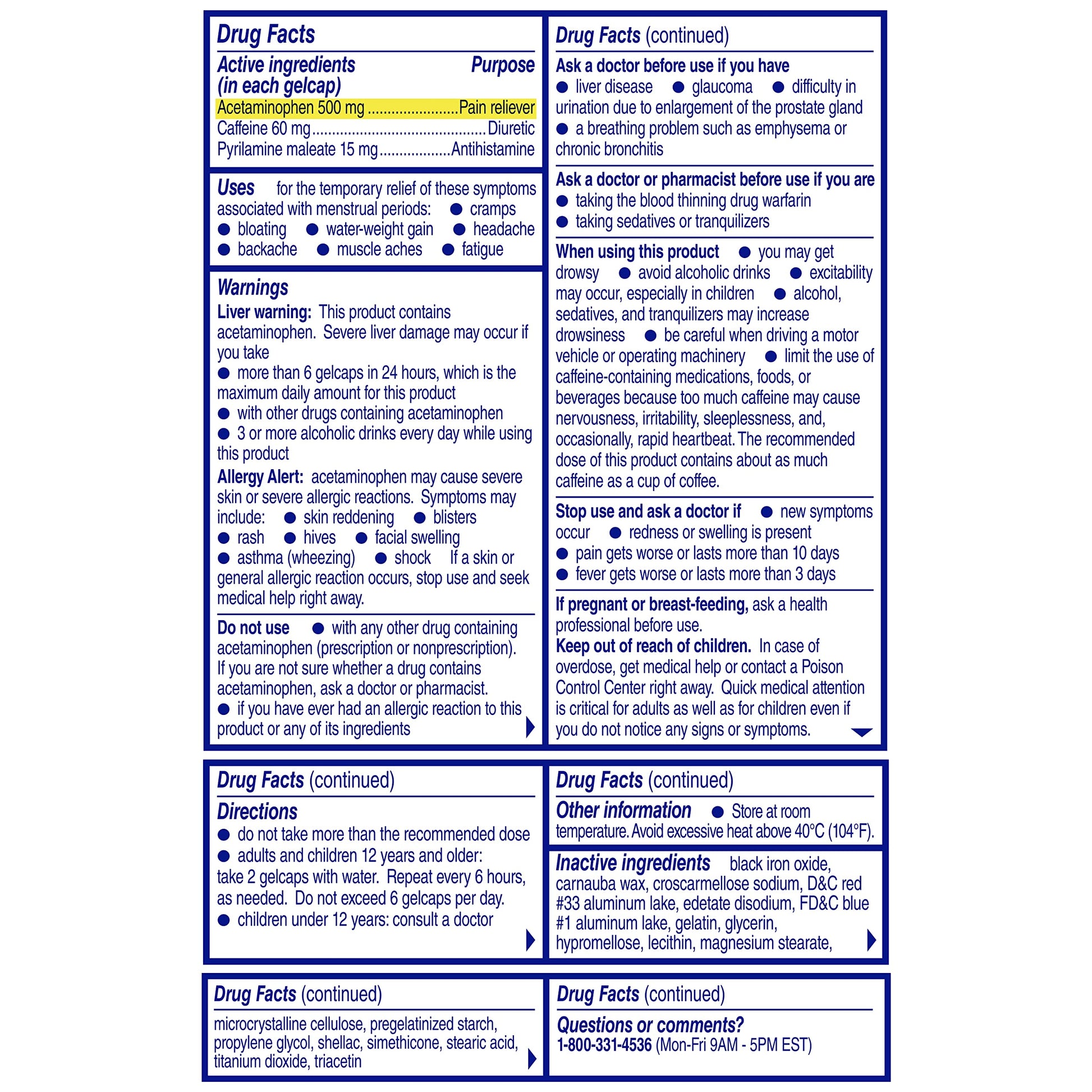 Midol Complete Gelcaps 24ct: Midol Complete Menstrual Pain Relief Gelcaps with Acetaminophen for Menstrual Symptom, PMS Relief, and Period Cramp Relief - 24 Count MidolAu supplements